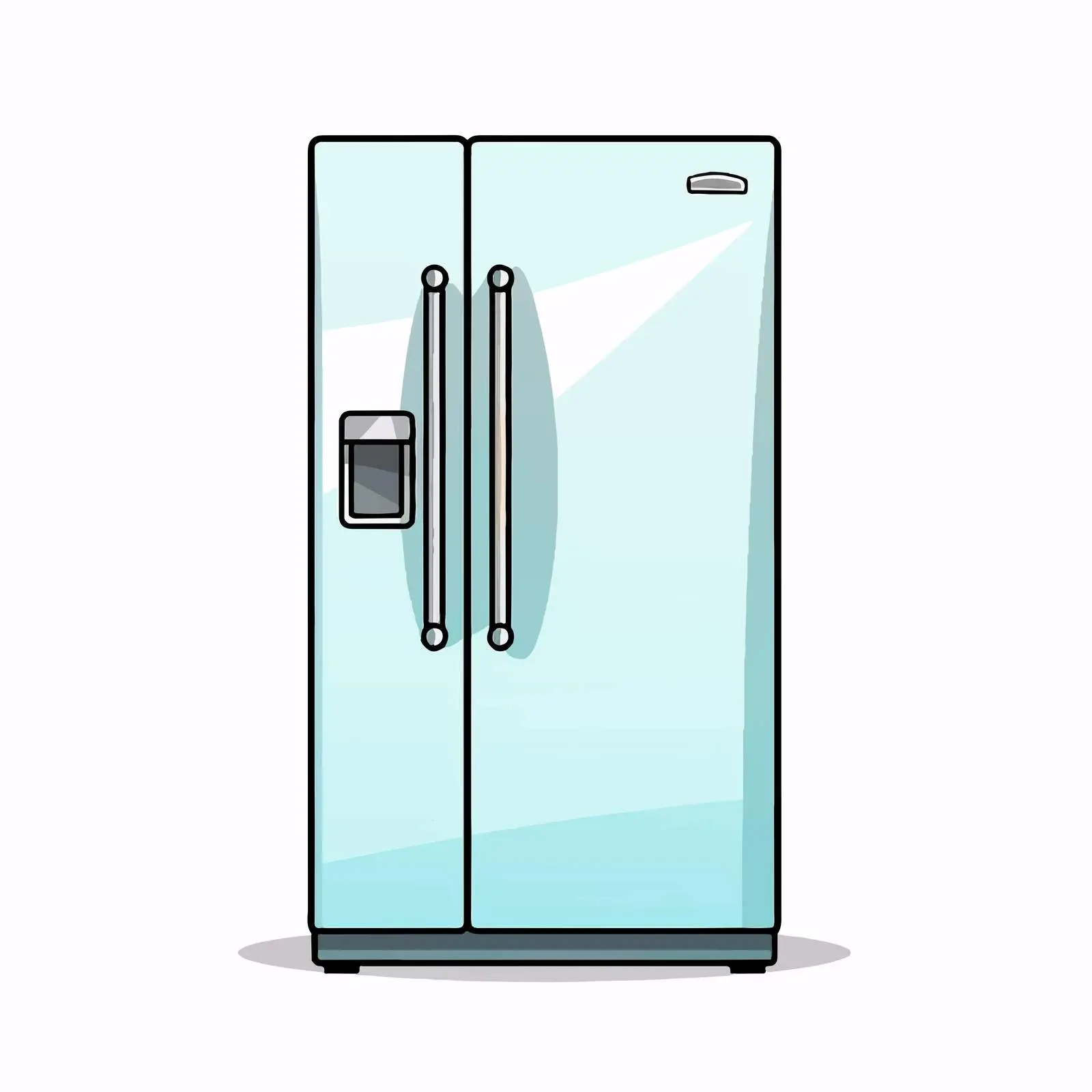 Cute Cartoon Refrigerator Vector Illustration — free download from Dotvec
