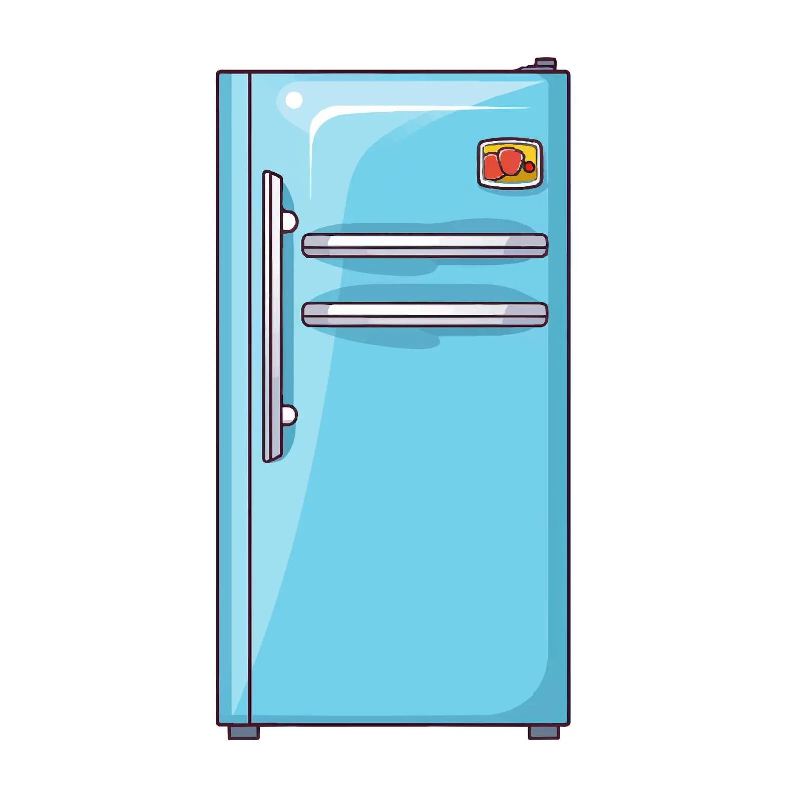 Isolated Vector Illustration of a Refrigerator — free download from Dotvec