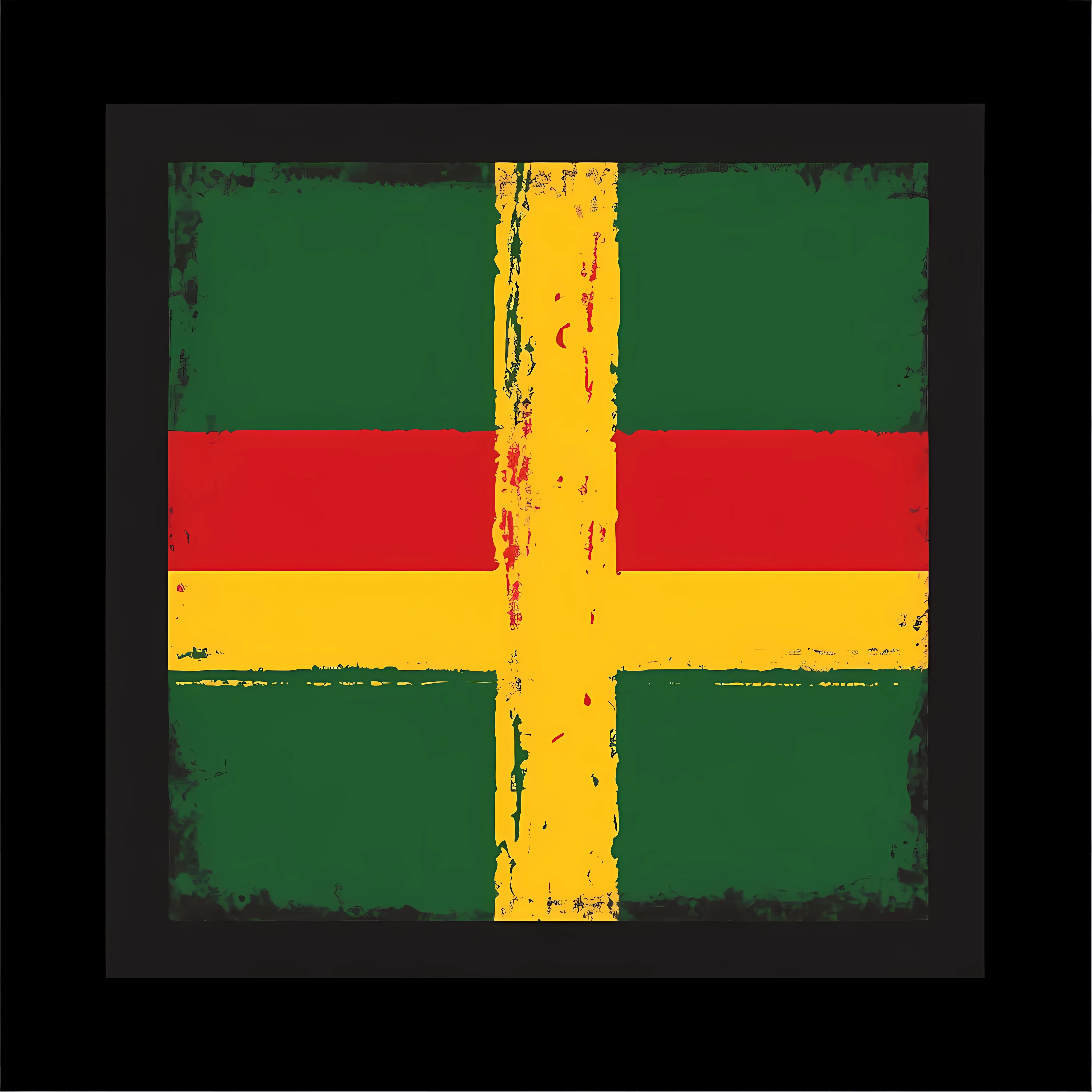Reggae Flag Label Vector Illustration – free caribbean image from Dotvec