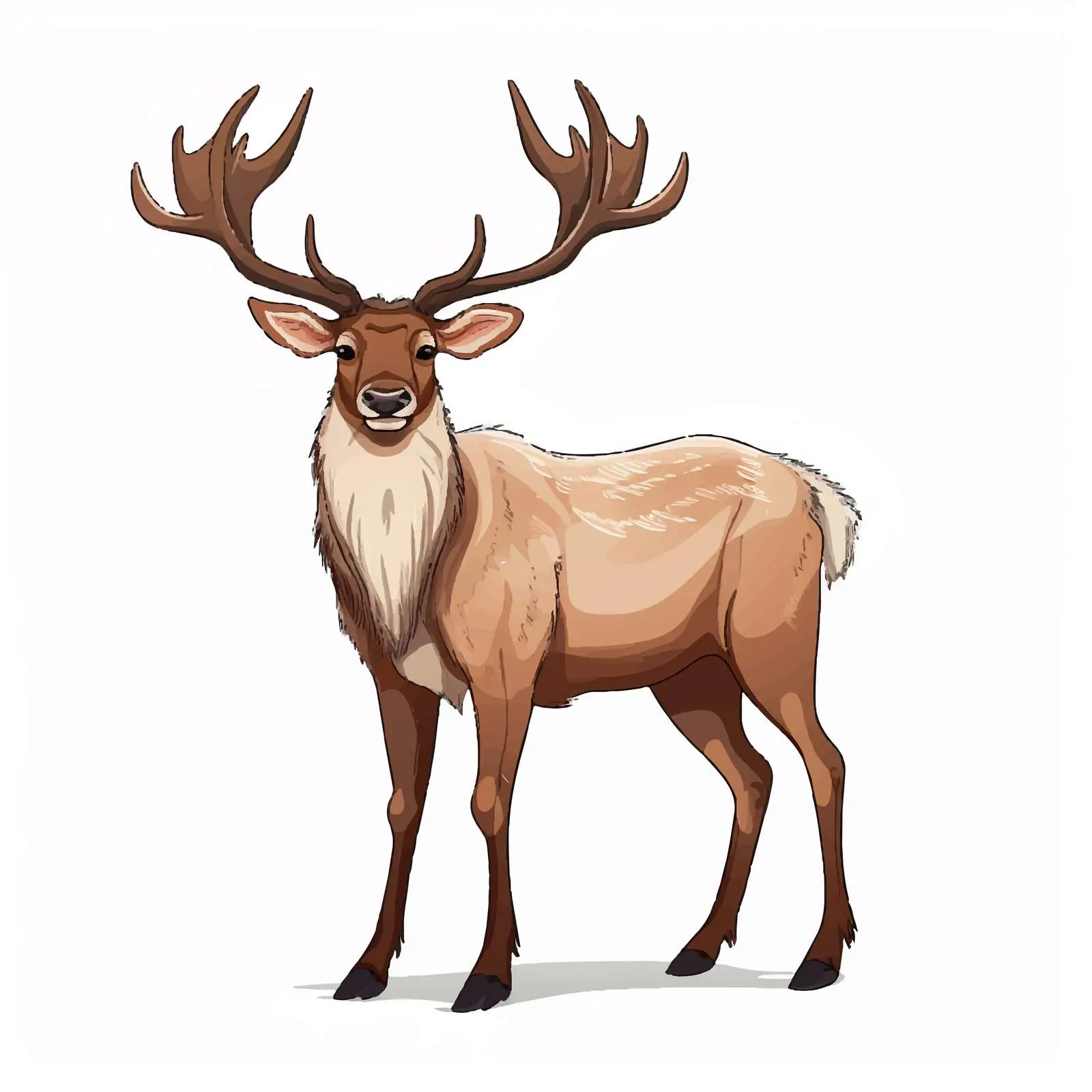 Isolated Reindeer Vector Illustration on White Background — free download from Dotvec