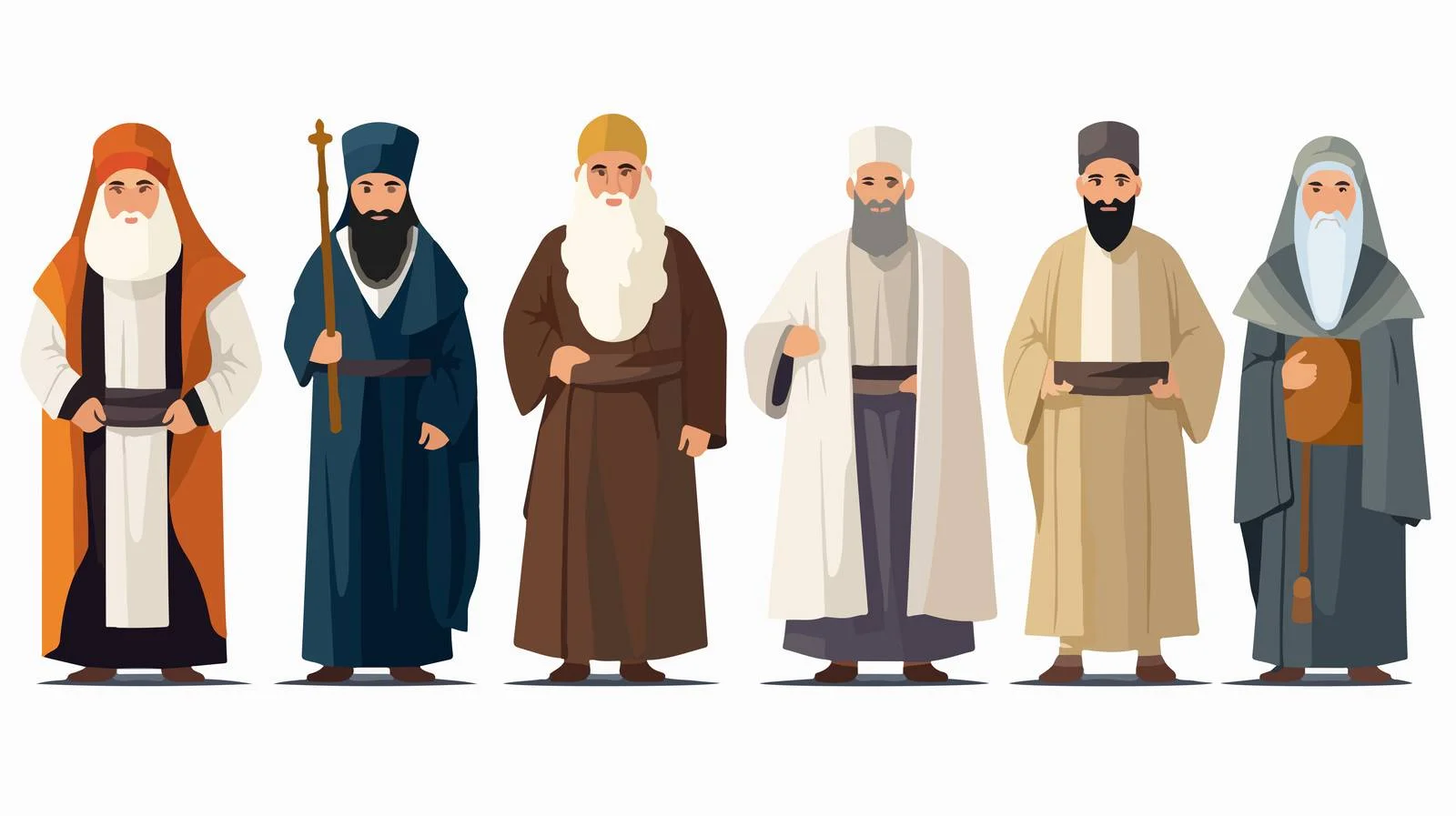 Diverse Religious Individuals Artwork — free download from Dotvec