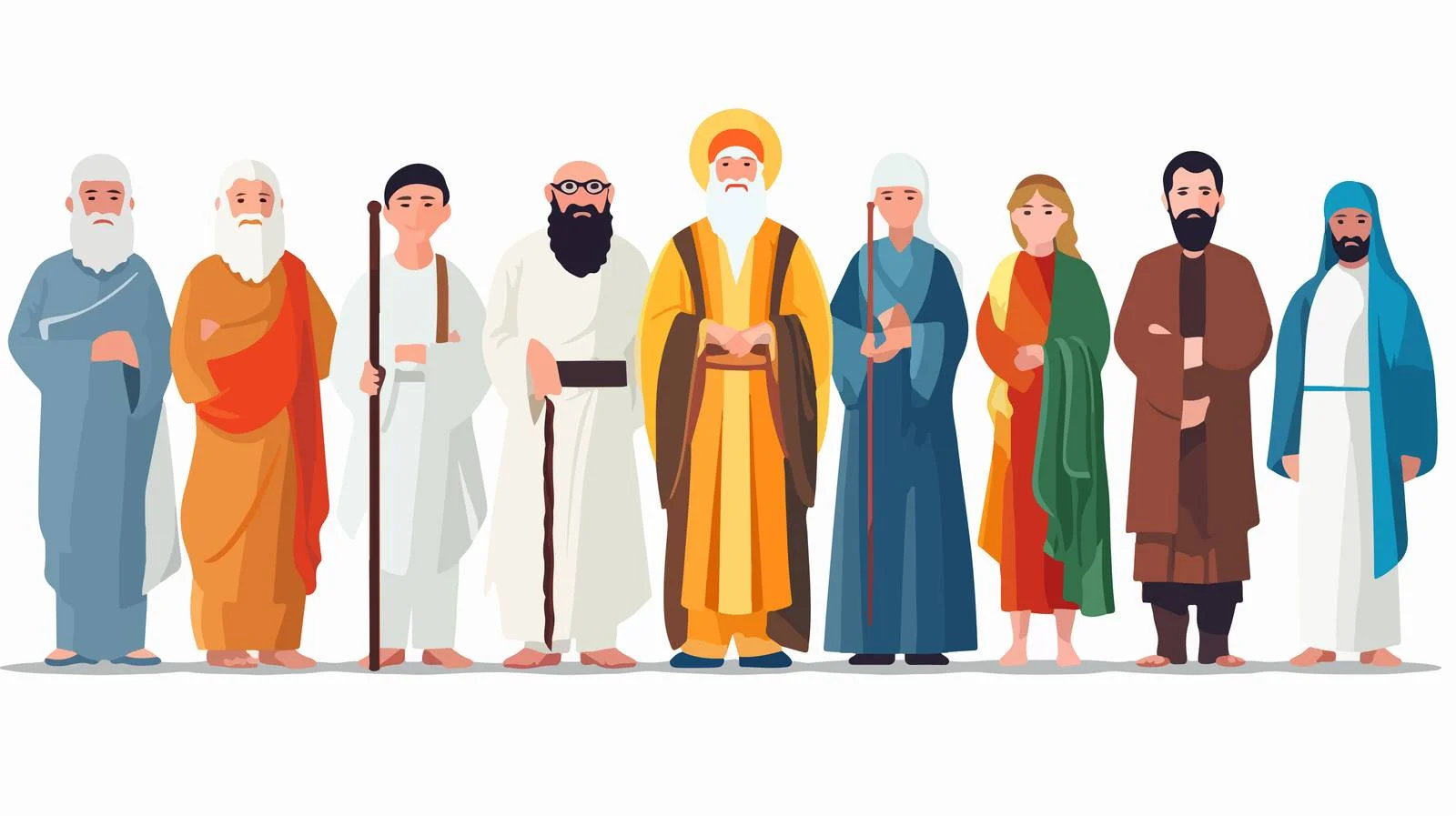 Diverse Religious Figures Collection — free download from Dotvec
