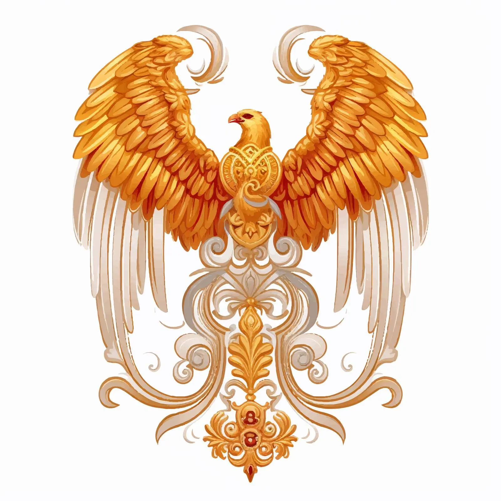 Religious Decorative Border with Seraphim Illustration — free download from Dotvec