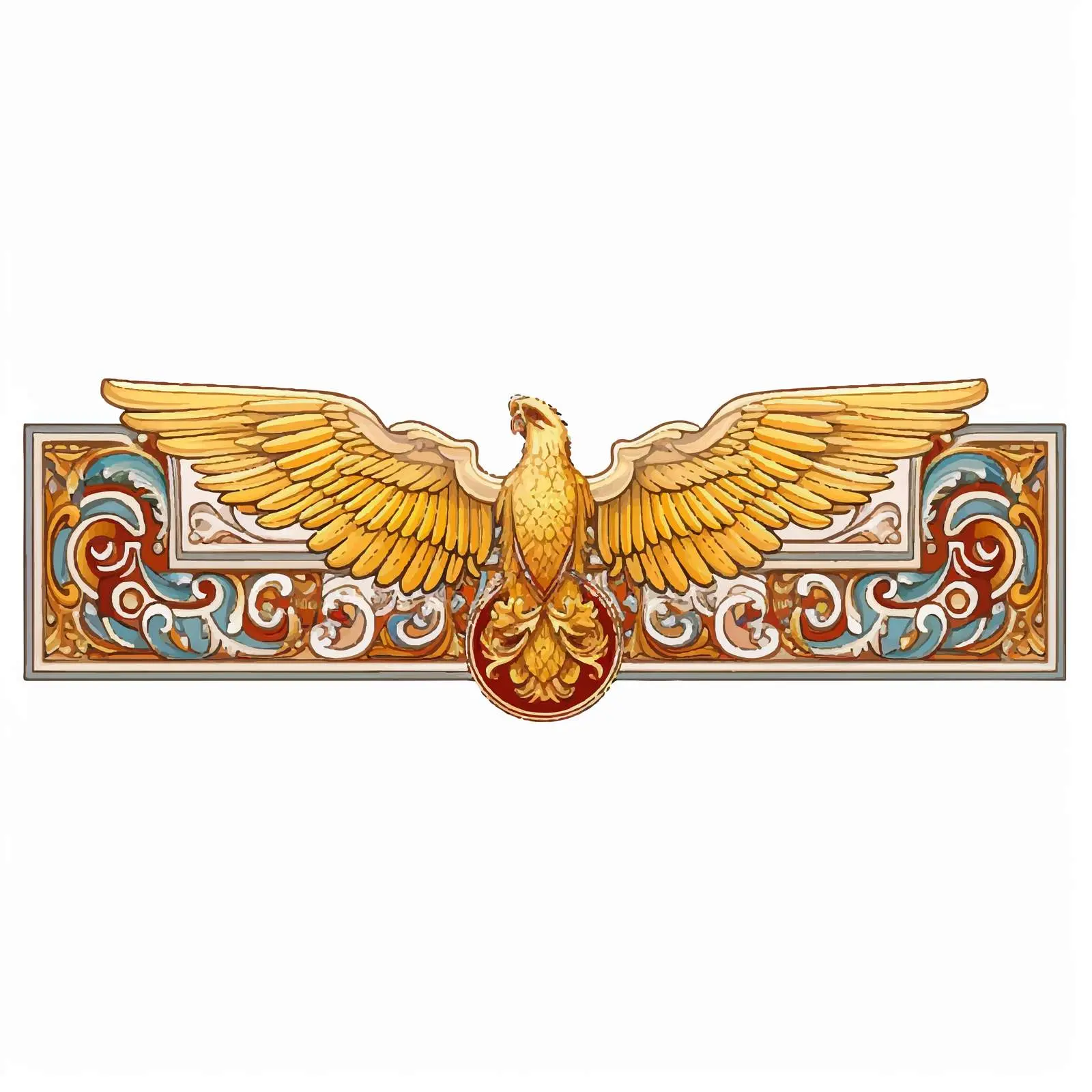 Seraphim Decorative Horizontal Border Vector — free download from Dotvec