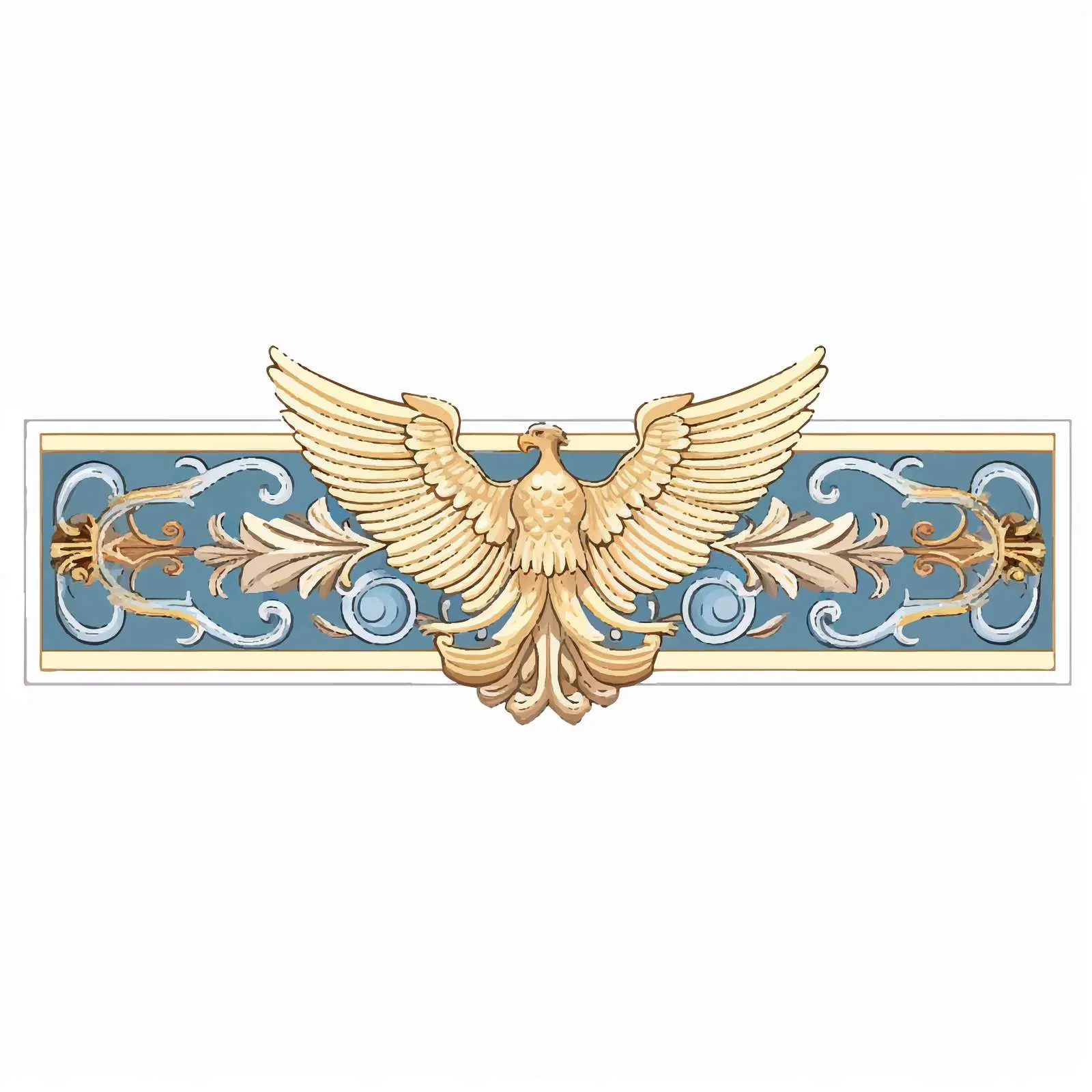 Seraphim Decorative Horizontal Border Vector Design — free download from Dotvec