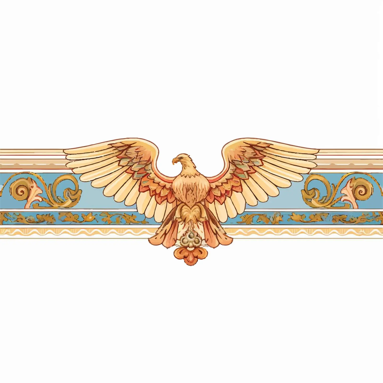 Seraphim Religious Horizontal Border Illustration — free download from Dotvec