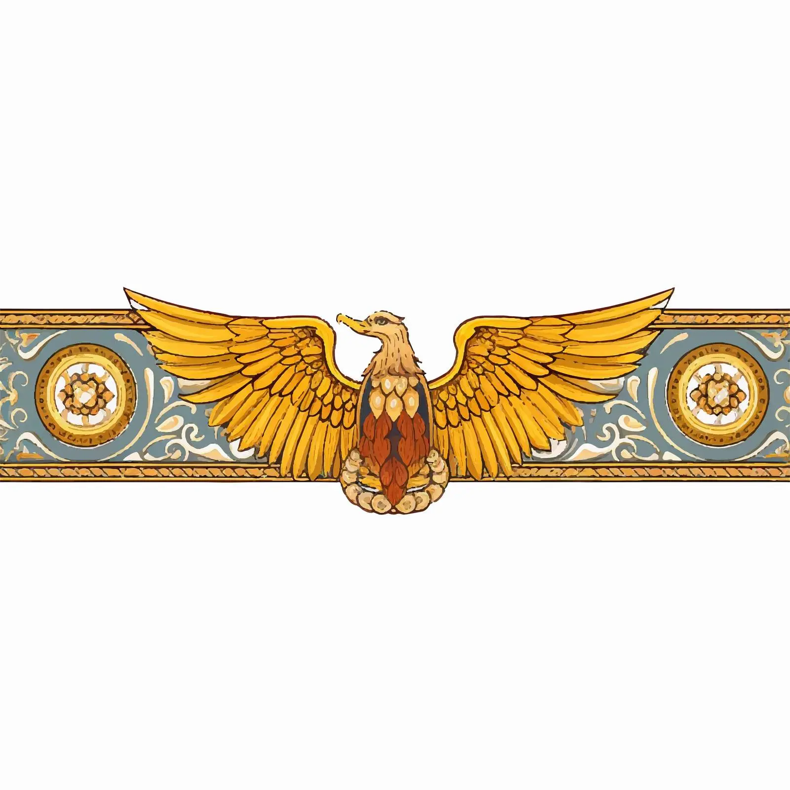 Religious Seraphim Horizontal Border Illustration — free download from Dotvec