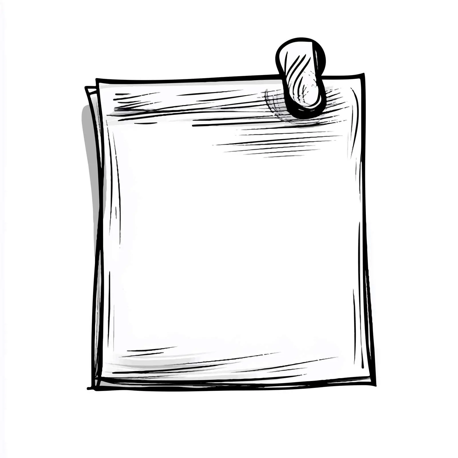 Cartoon Vector Reminder Note Paper Illustration — free download from Dotvec