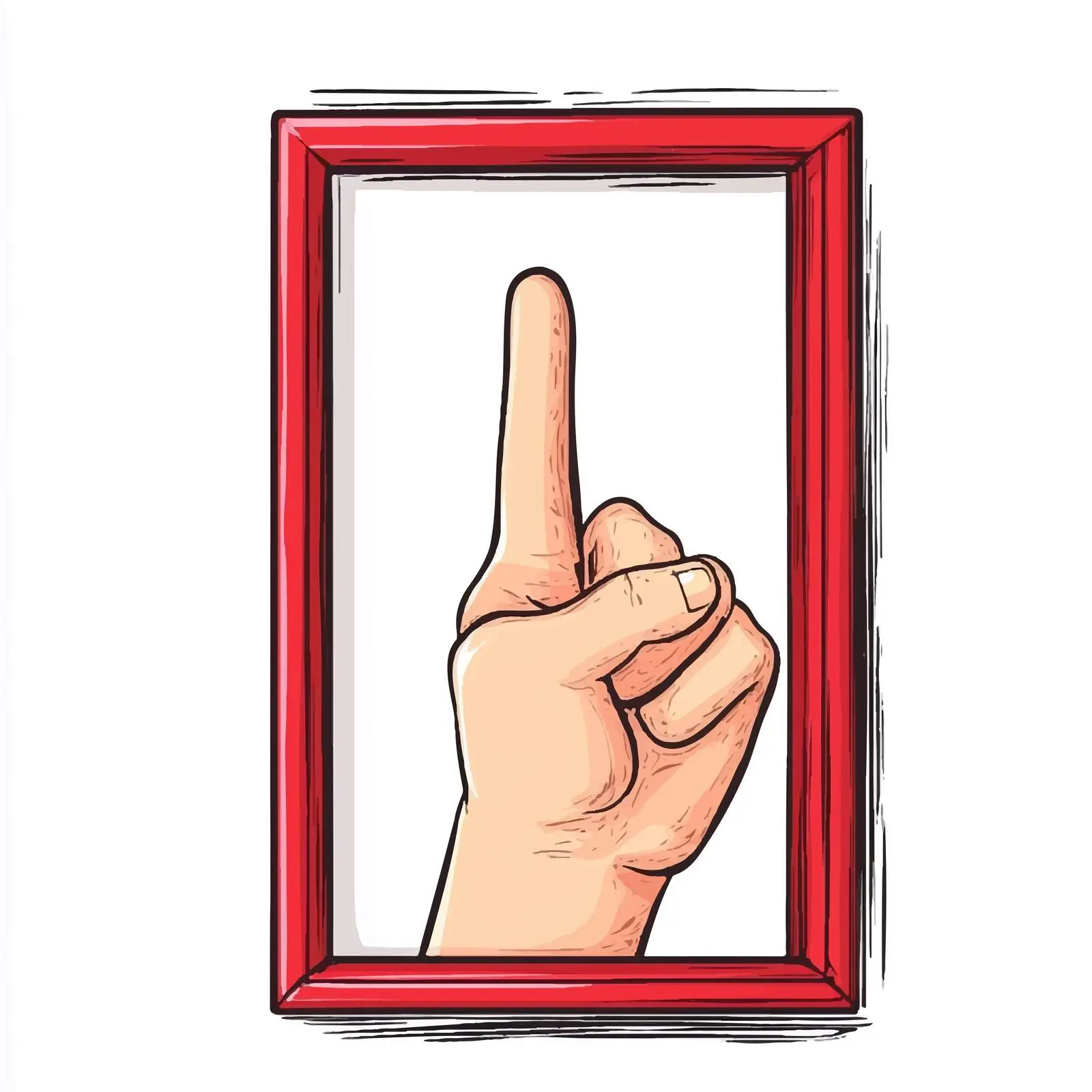 Cartoon Reminder Sign on Finger Illustration — free download from Dotvec