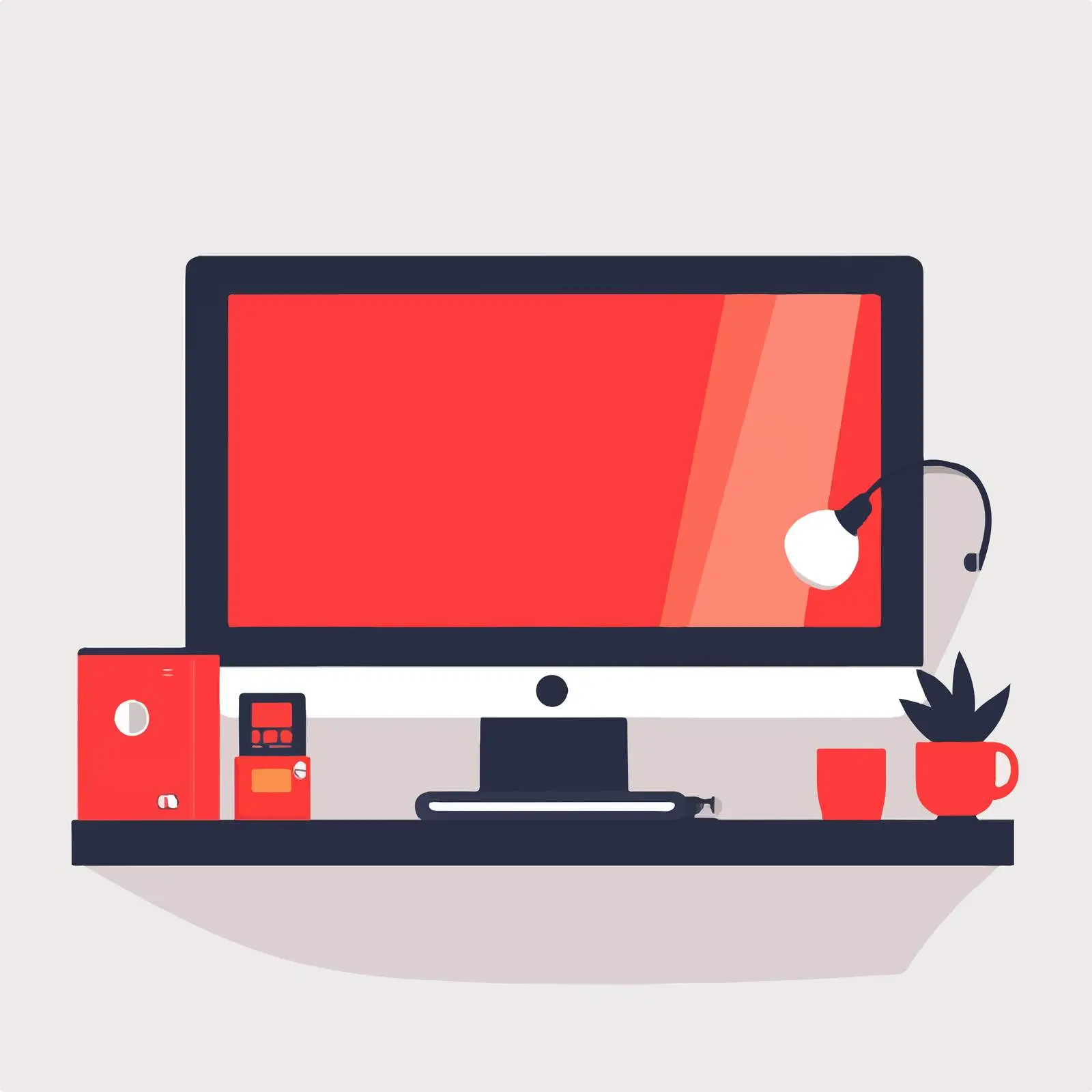 Minimalist Remote Vector Illustration in Frame — free download from Dotvec
