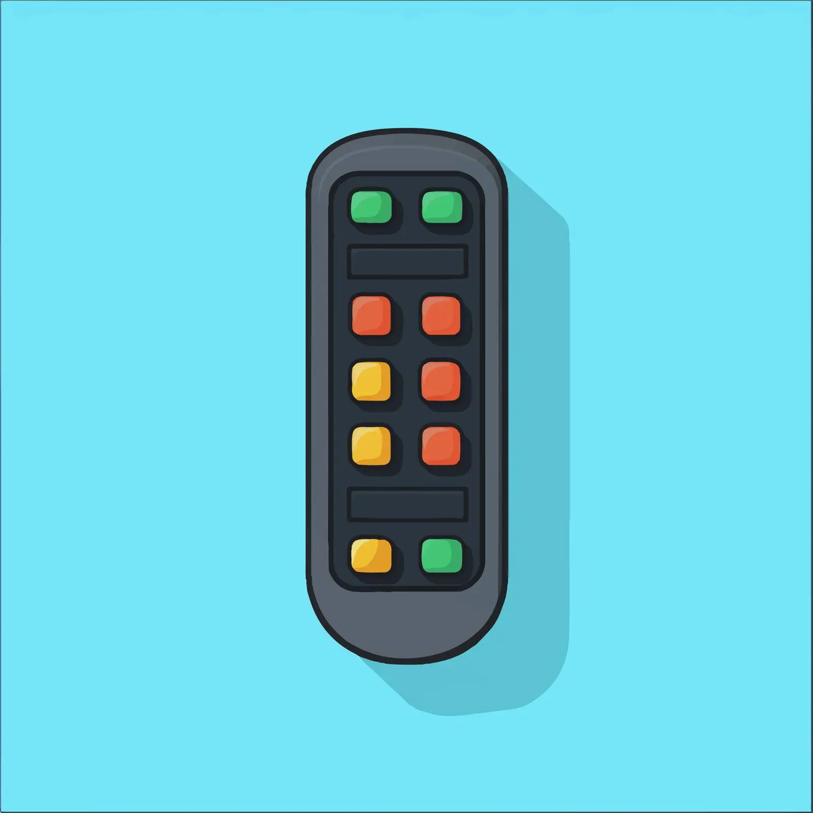Minimalist Remote Flat Vector Illustration — free download from Dotvec