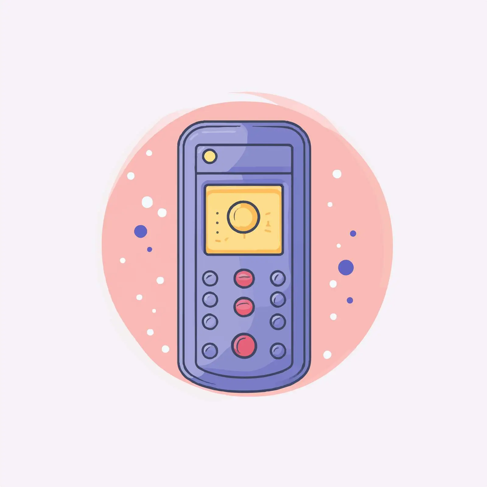 Minimalist Remote Flat Vector Illustration — free download from Dotvec