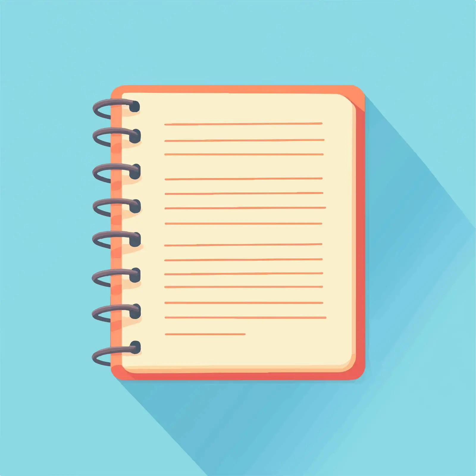 Flat Vector Illustration of Reporter Notebook Paper — free download from Dotvec