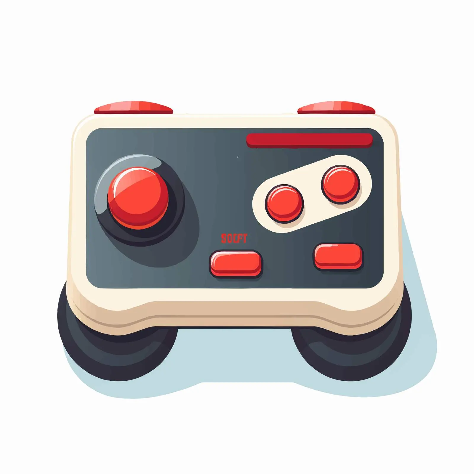 Vintage 80s Joystick Game Controller Vector — free download from Dotvec
