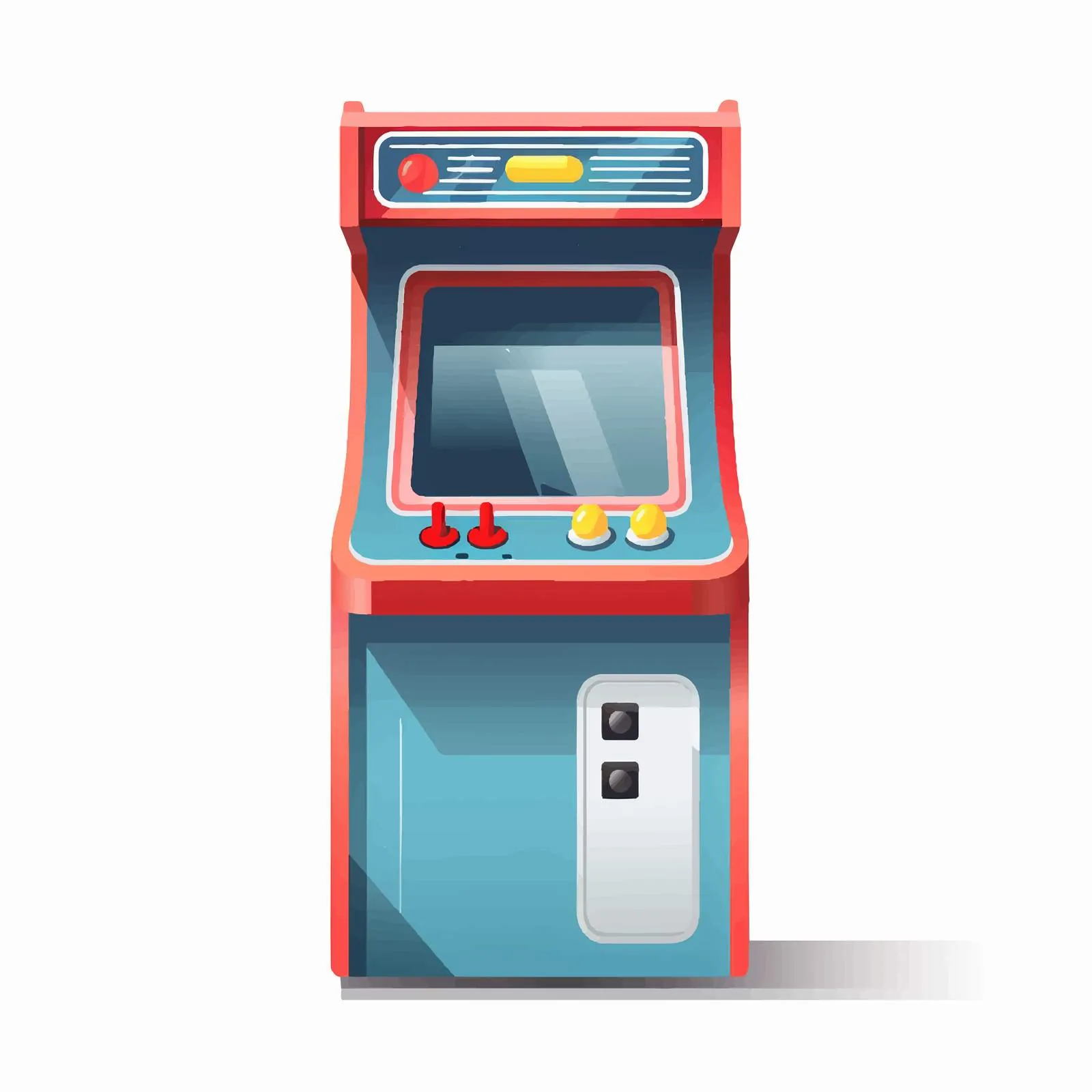 Vintage Arcade Game Machine Vector Illustration — free download from Dotvec