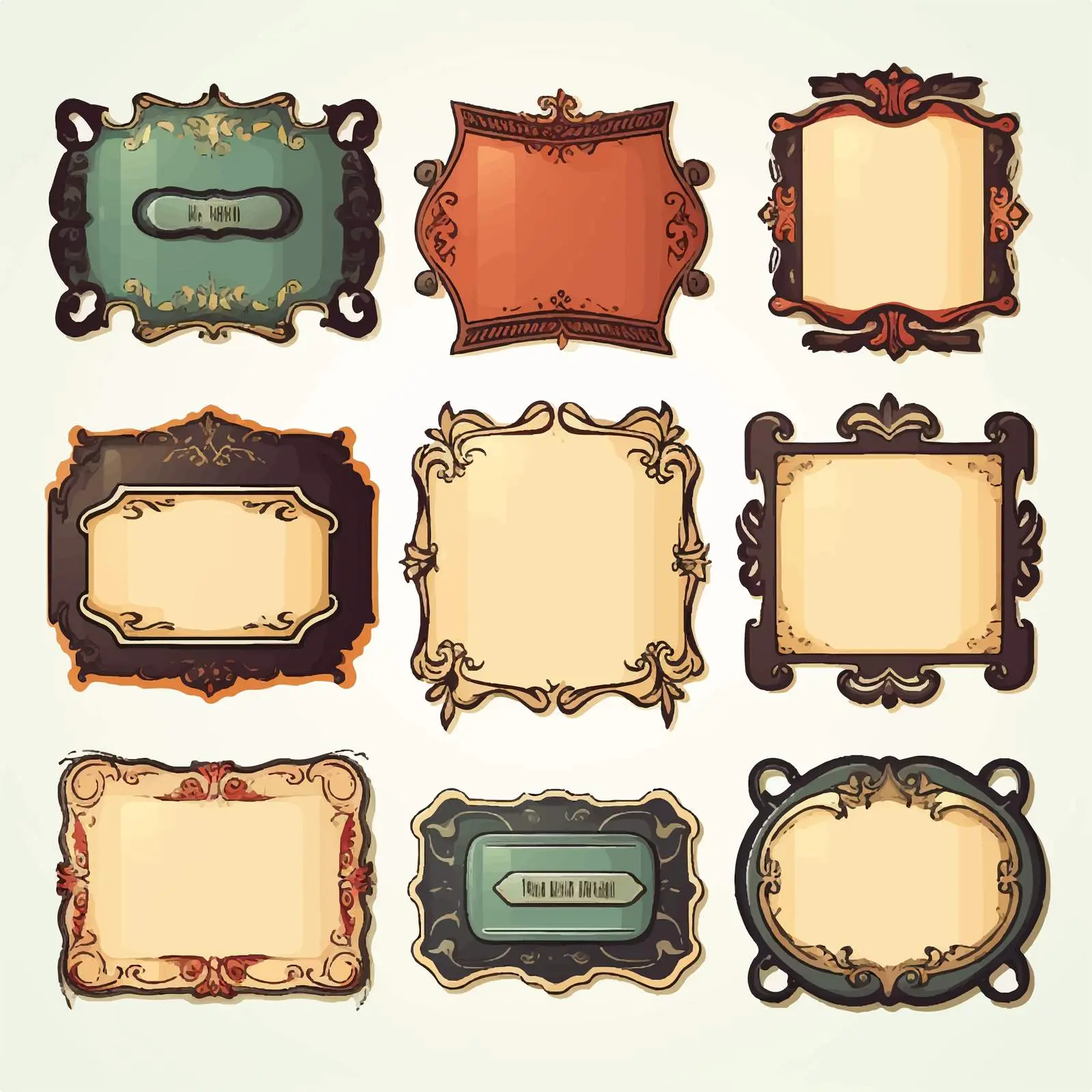 Colorful Retro Memo Stickers Vector Set — free download from Dotvec