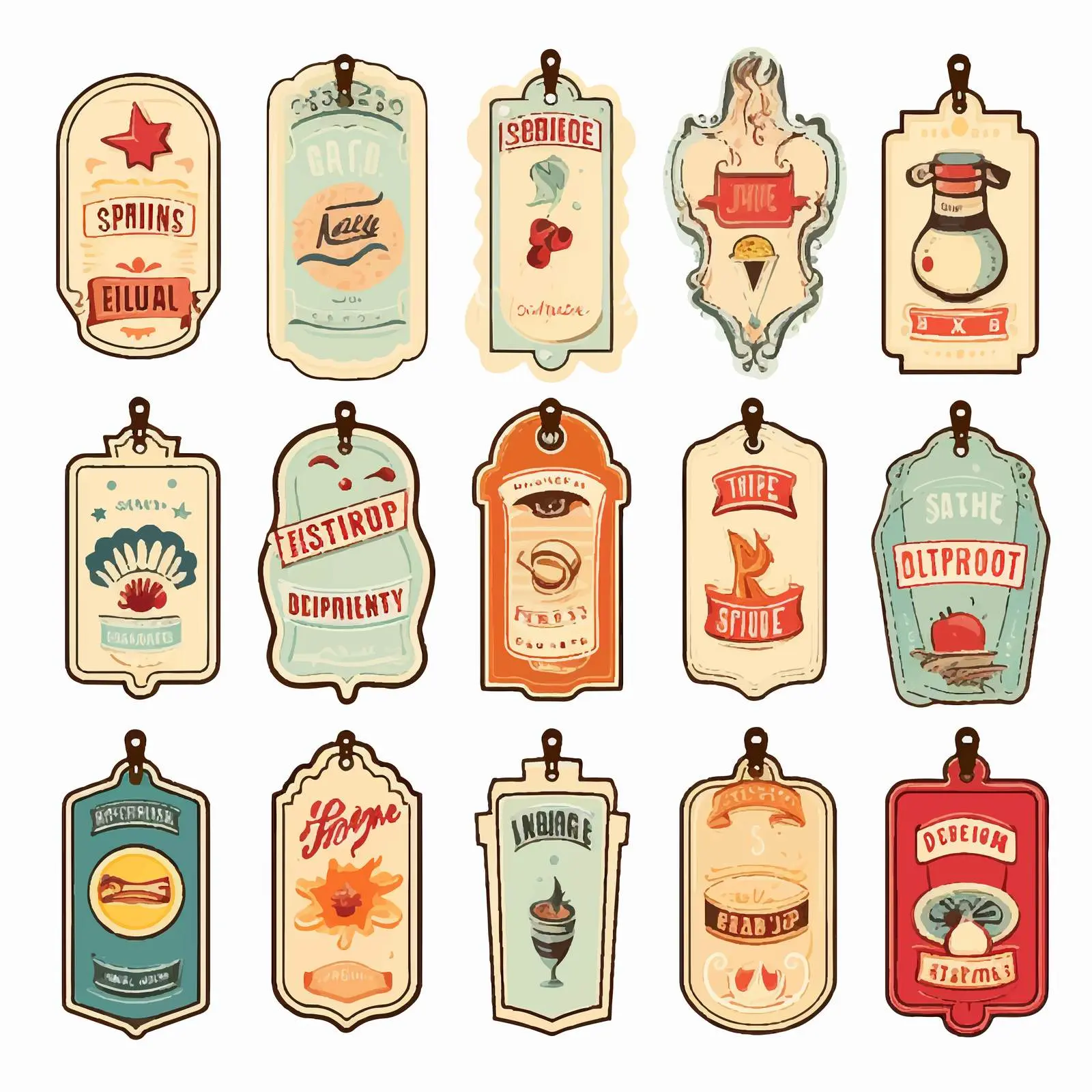 Retro Cartoon Memo Stickers Vector Set — free download from Dotvec