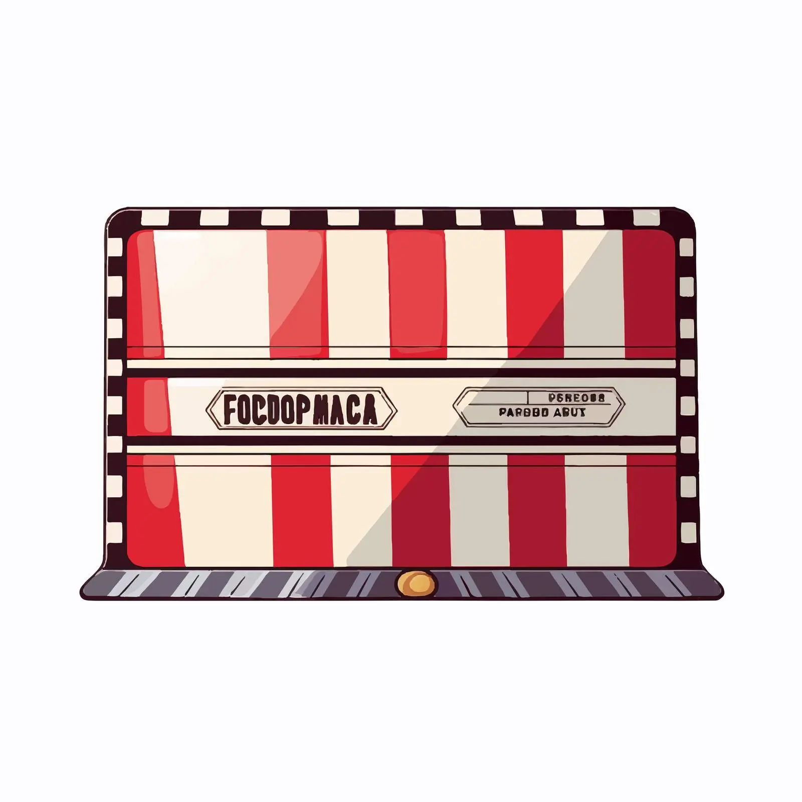 Retro Cinema Birthday Party Invitations — free download from Dotvec