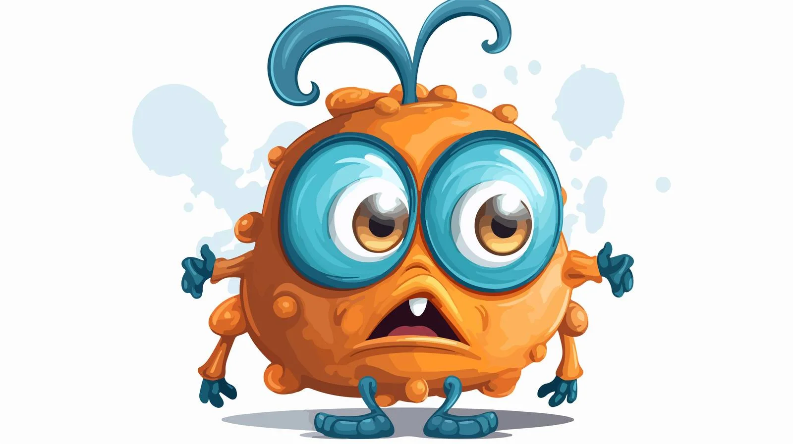 Retro Cartoon Alien Thought Bubble Illustration — free download from Dotvec