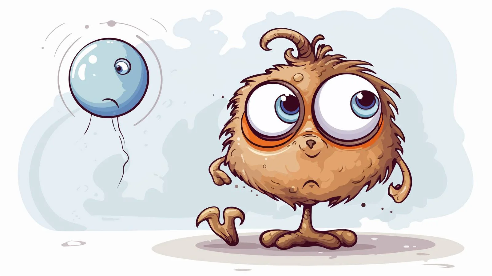 Quirky Alien with Thought Bubble — free download from Dotvec