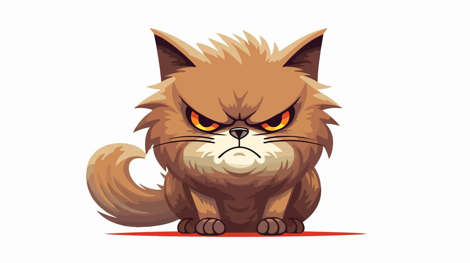 Vintage Angry Cat Illustration — free download from Dotvec