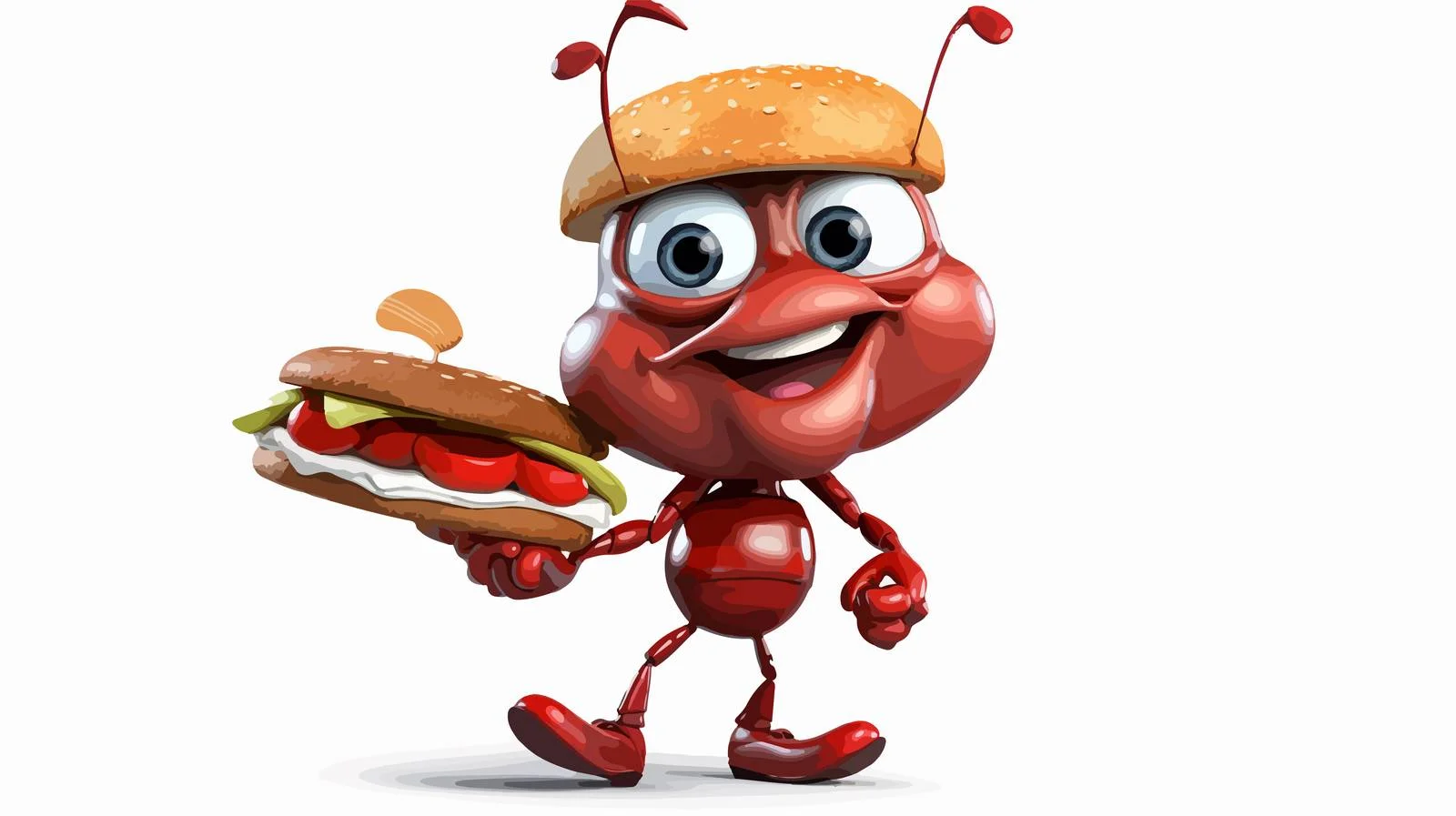 Ant Carrying Food Illustration — free download from Dotvec