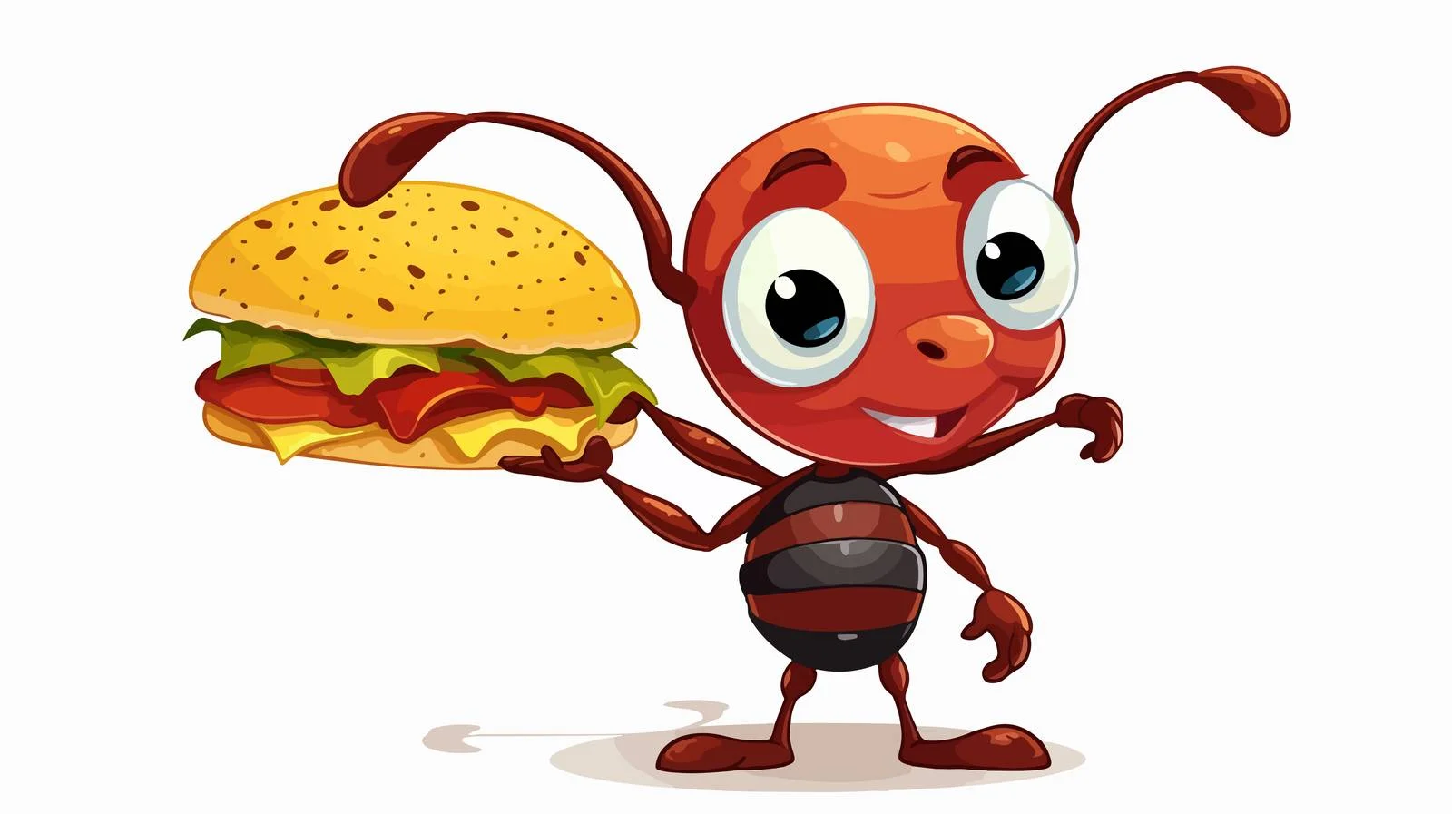 Vintage Ant Carrying Food Illustration — free download from Dotvec
