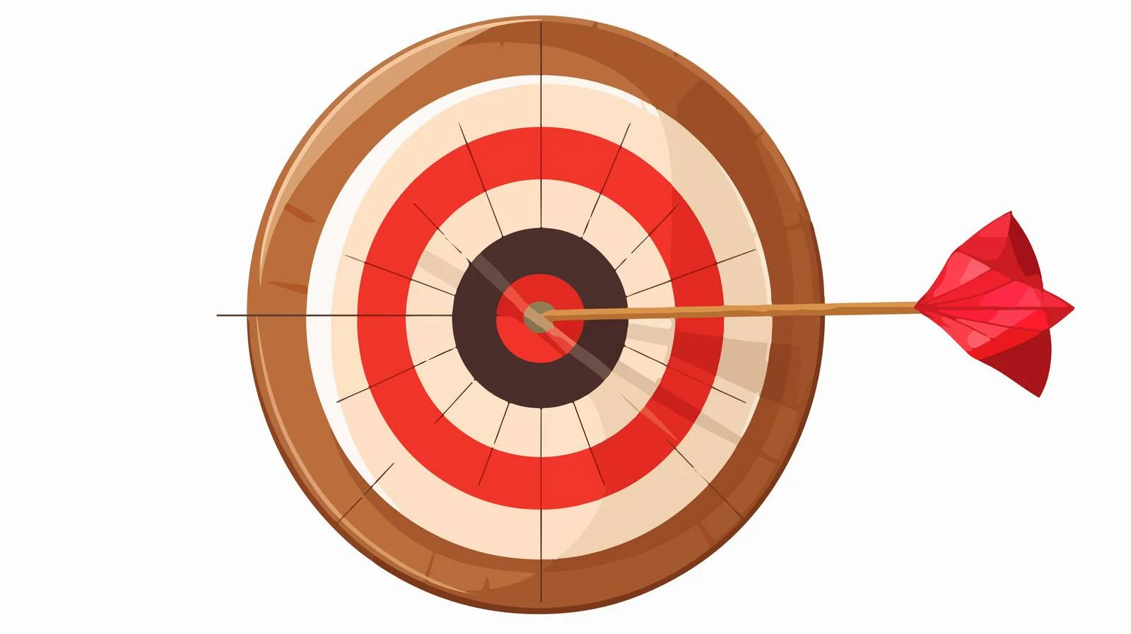 Vintage Cartoon Archery Target Illustration — free download from Dotvec