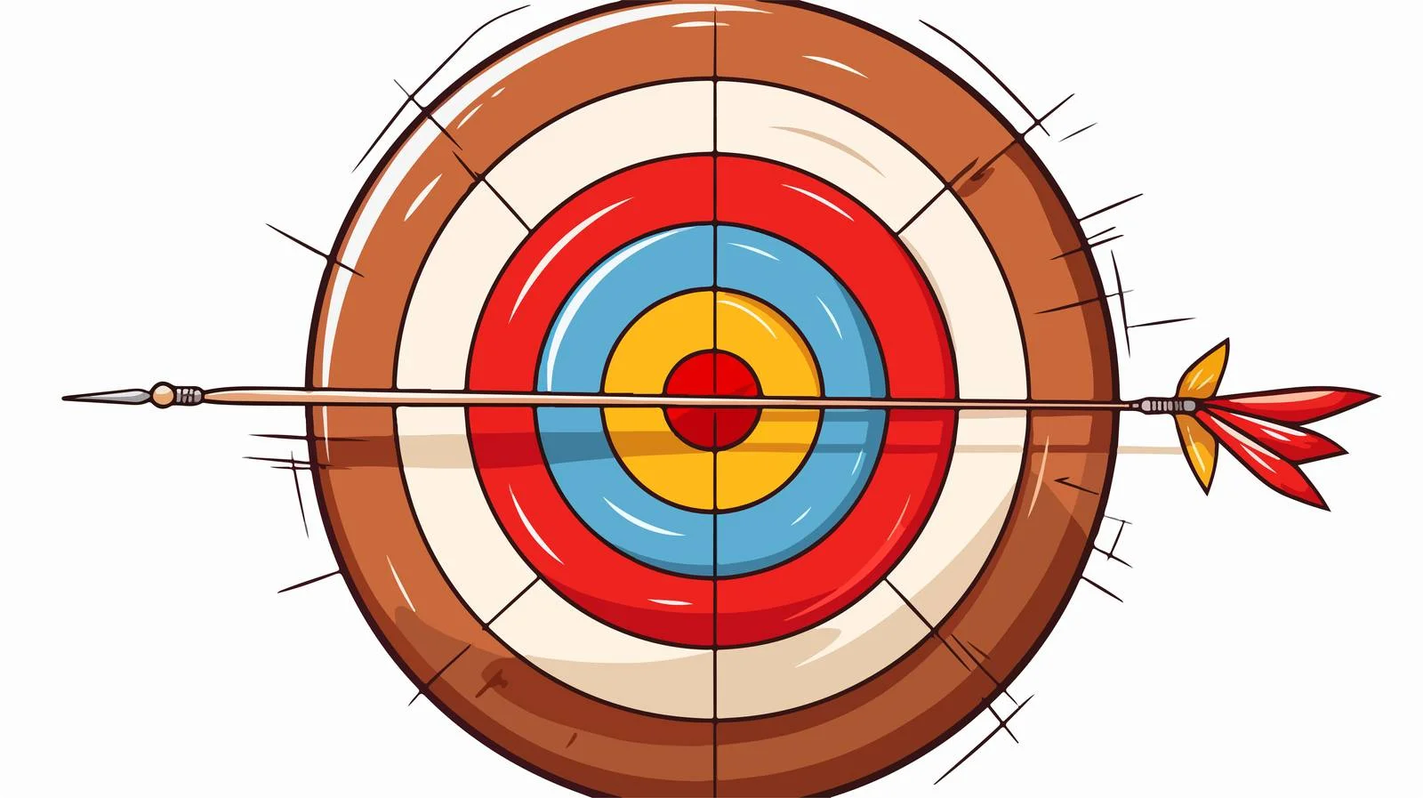 Vintage Archery Target Illustration — free download from Dotvec