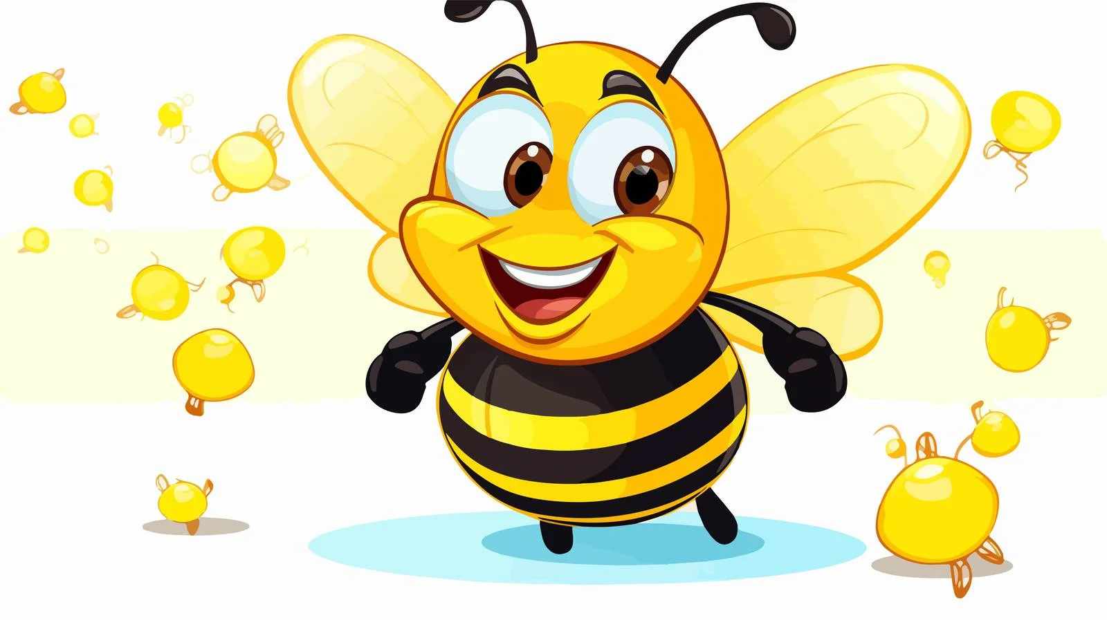 Vintage Bee Speech Bubble Vector Illustration — free download from Dotvec