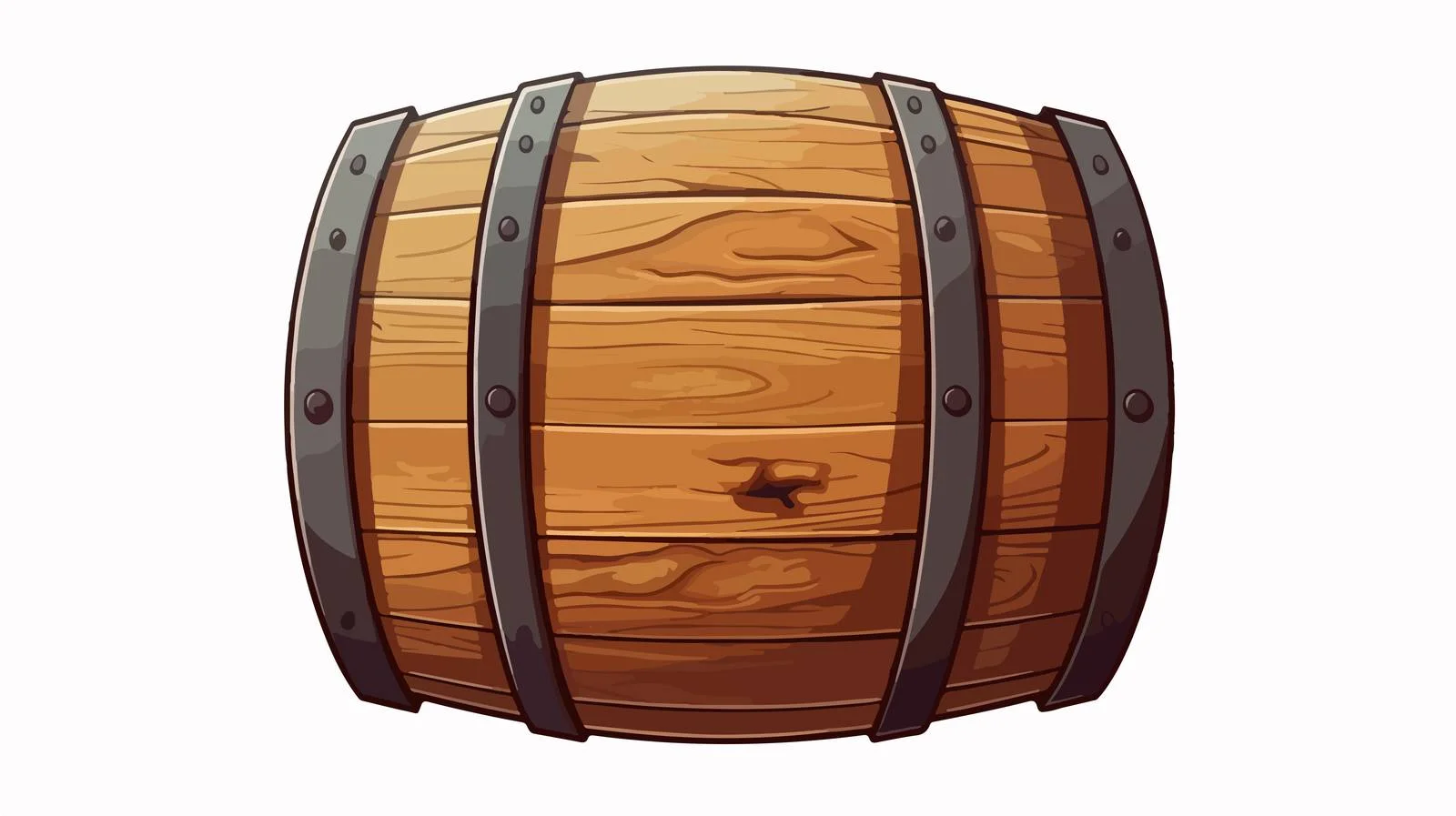 Retro Cartoon Beer Barrel Illustration — free download from Dotvec