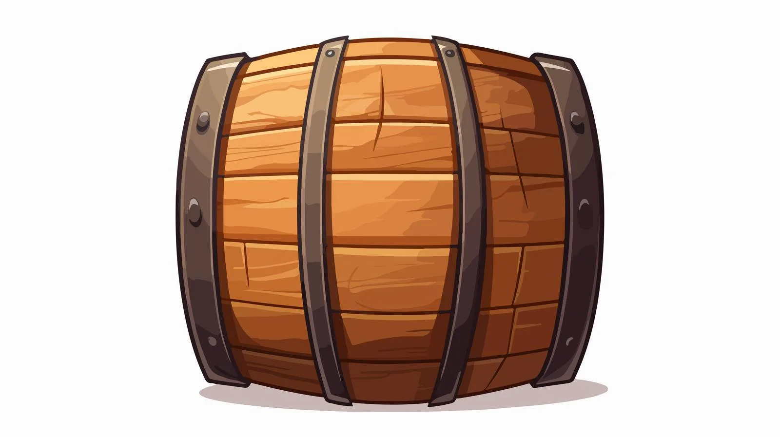 Retro Cartoon Beer Barrel Vector Illustration — free download from Dotvec