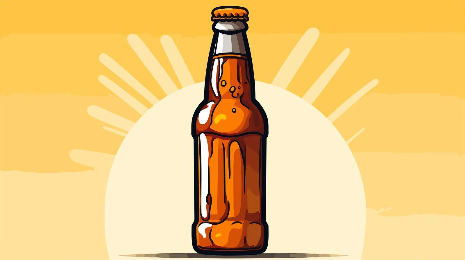 Vintage Beer Bottle Vector Illustration — free download from Dotvec
