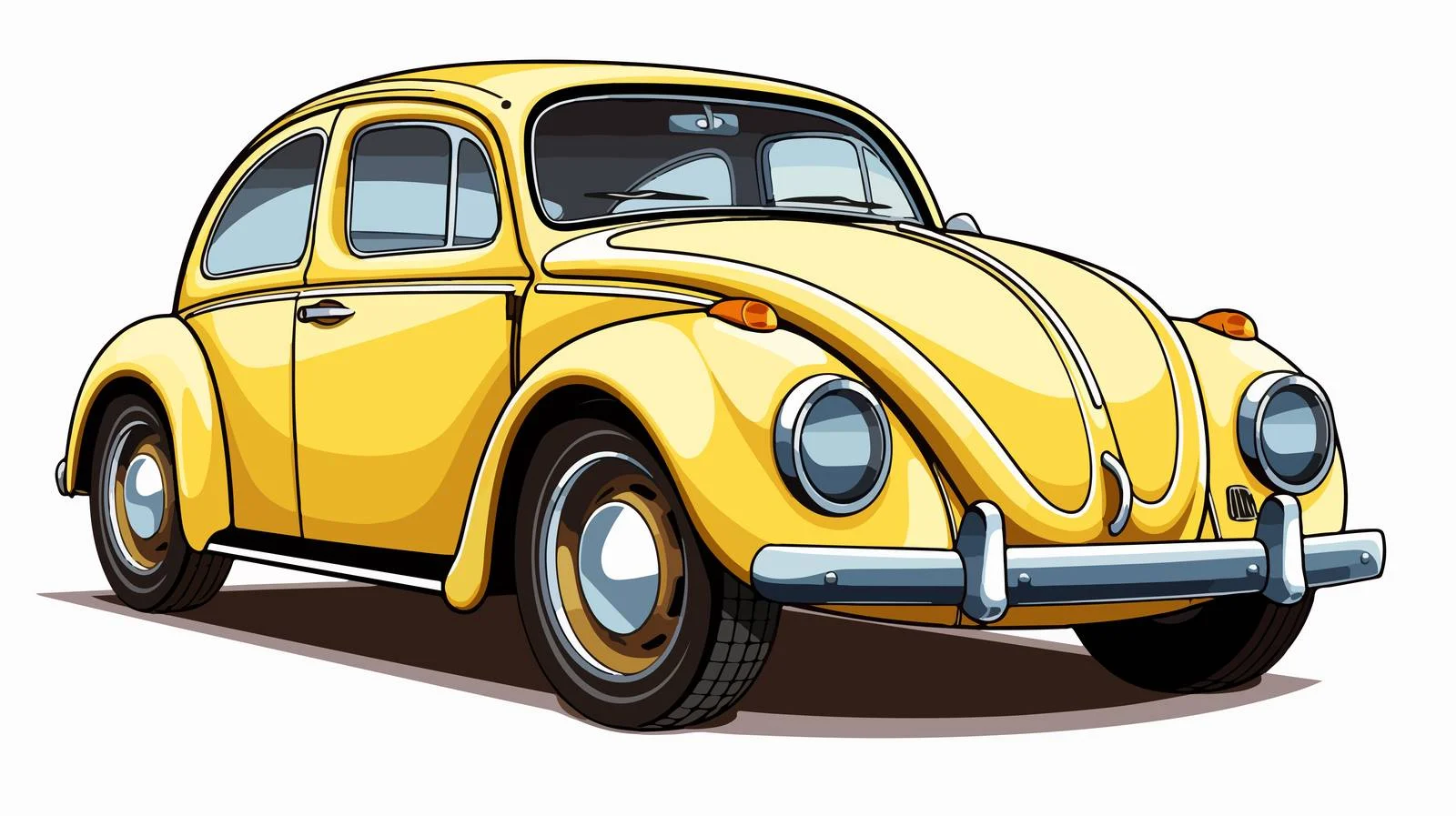 Retro Cartoon Beetle Stock Illustration — free download from Dotvec