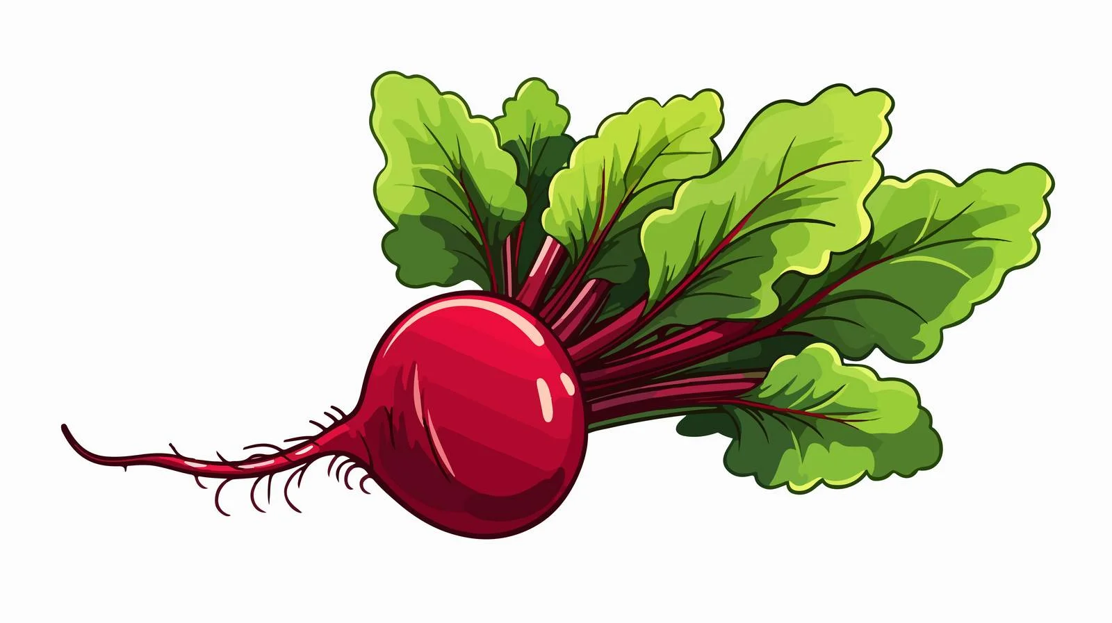 Vintage Beetroot Cartoon Stock Vector Illustration — free download from Dotvec