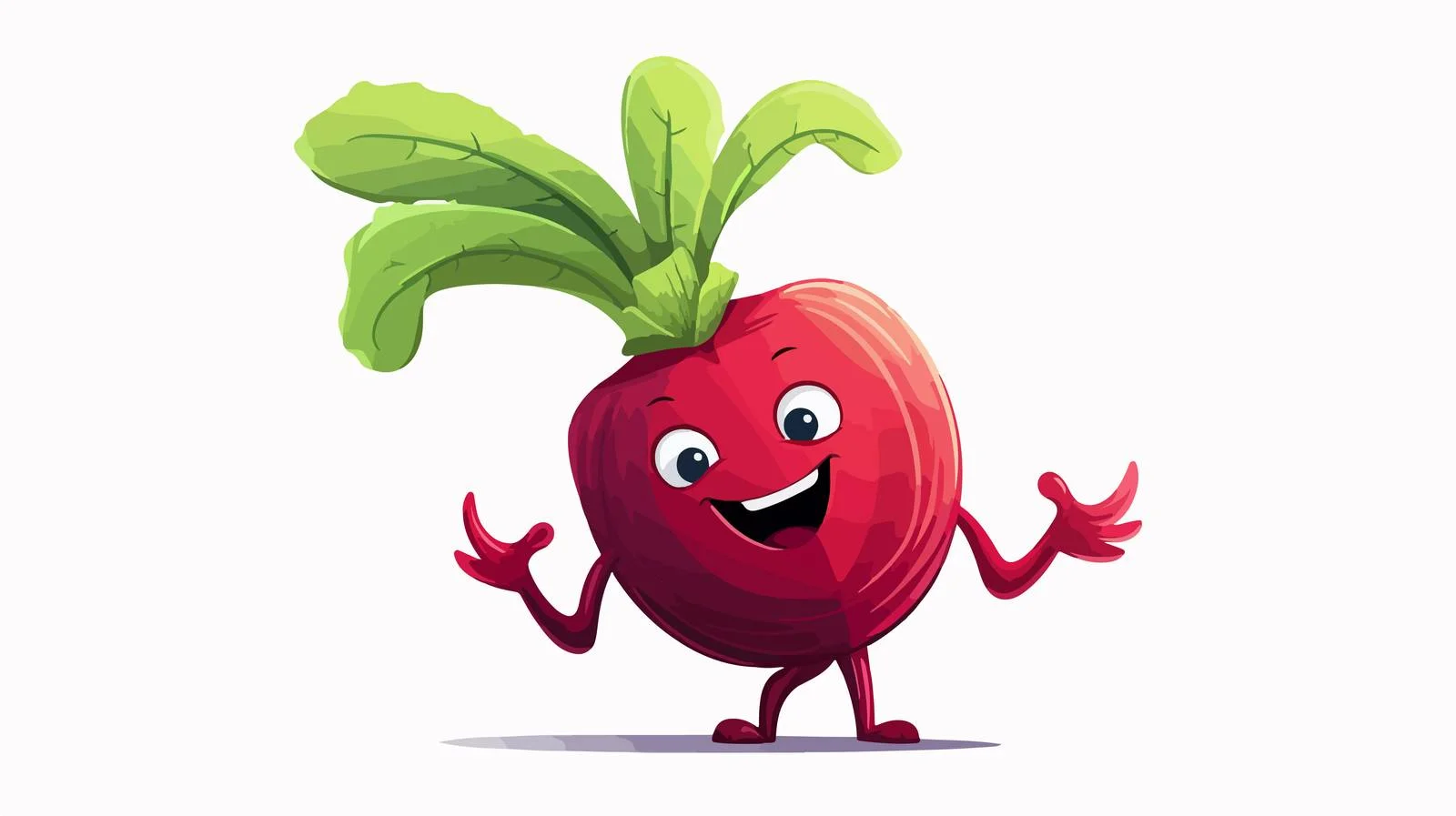 Retro Cartoon Beetroot Stock Vector — free download from Dotvec
