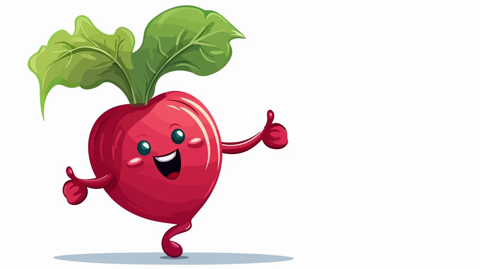 Retro Cartoon Beetroot Stock Vector Illustration — free download from Dotvec