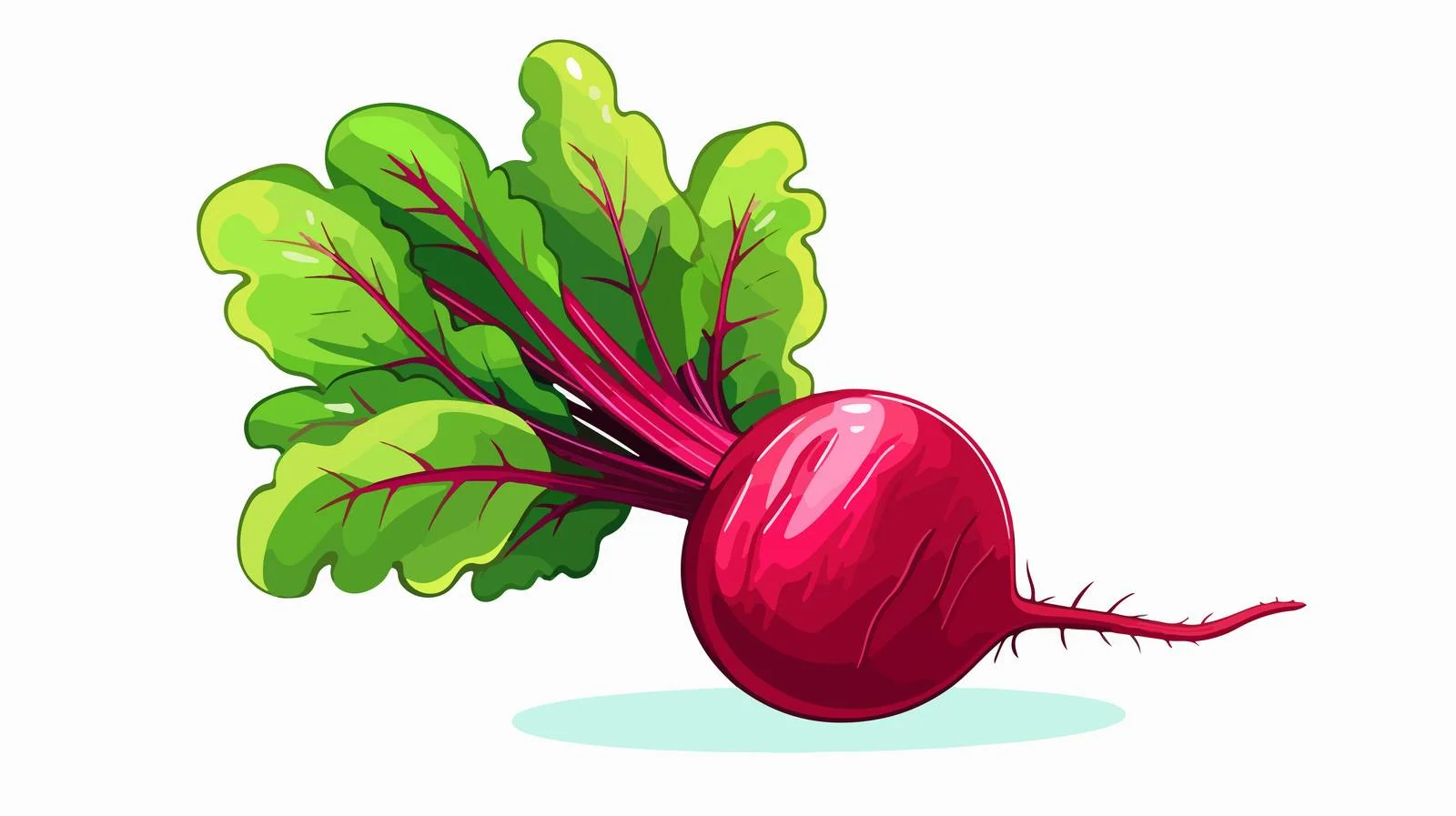 Retro Cartoon Beetroot Stock Vector Illustration — free download from Dotvec