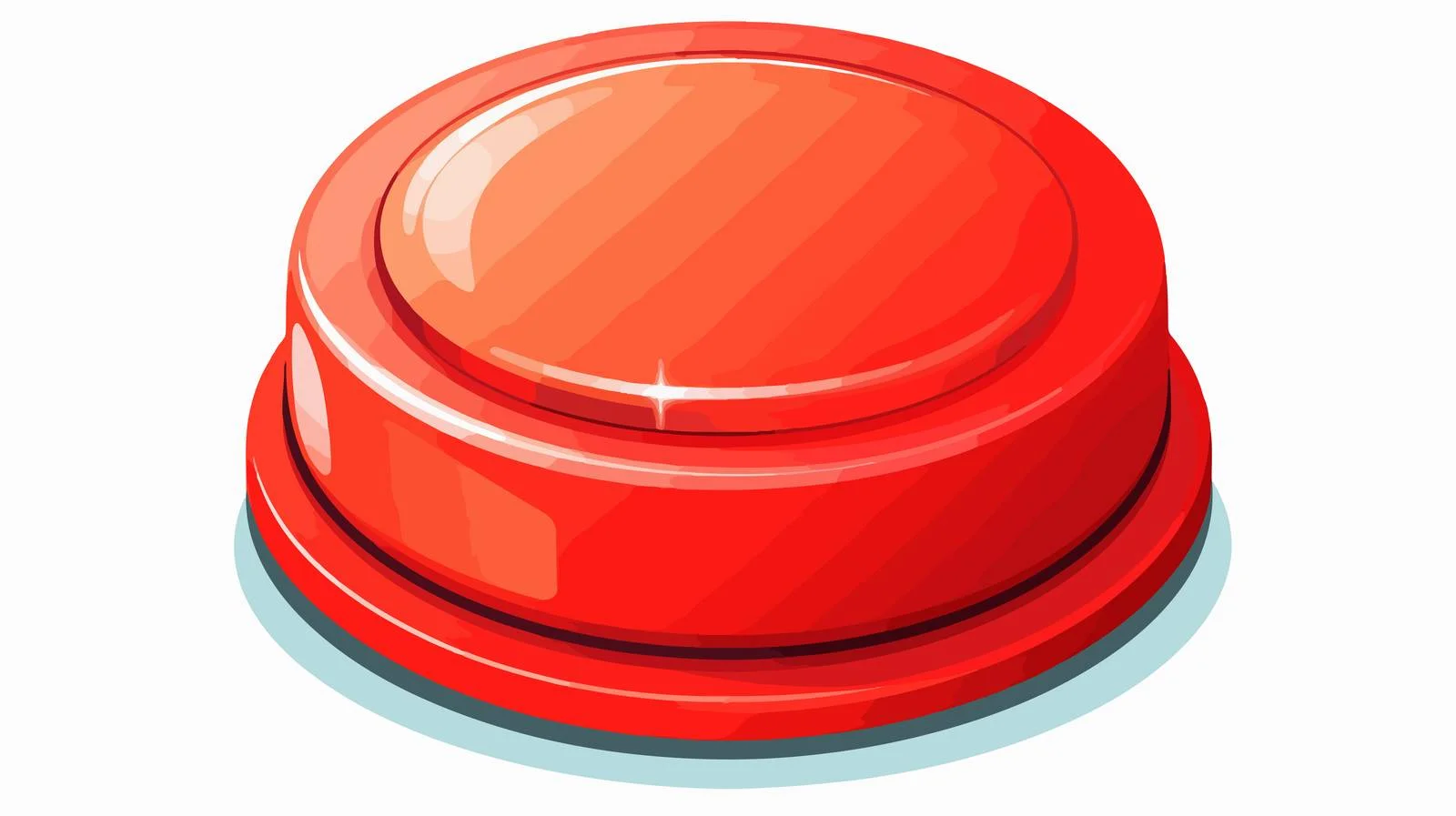 Retro Cartoon Red Push Button Vector — free download from Dotvec