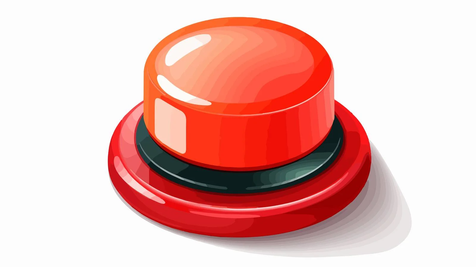 Vintage Red Push Button Illustration — free download from Dotvec