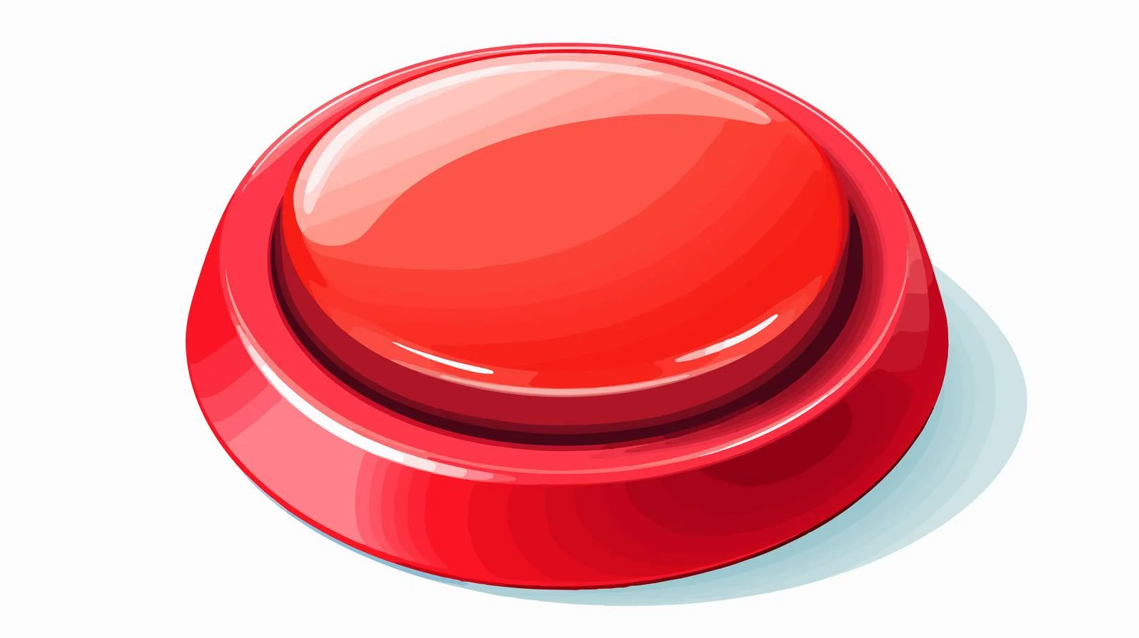 Retro Cartoon Big Red Push Button — free download from Dotvec