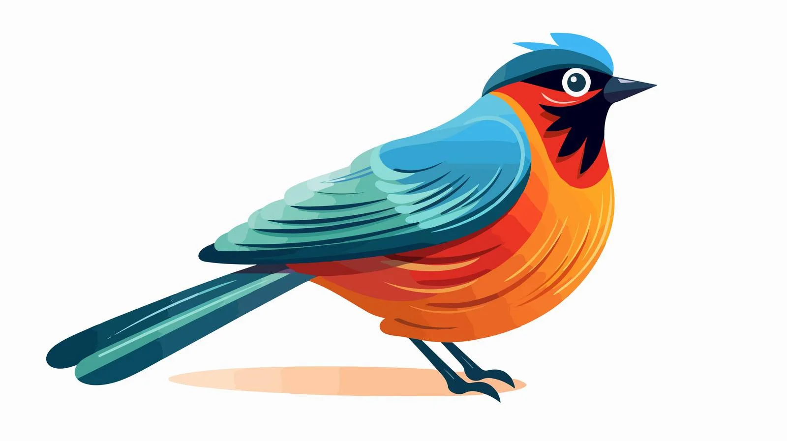 Retro Cartoon Bird Vector Illustration — free download from Dotvec