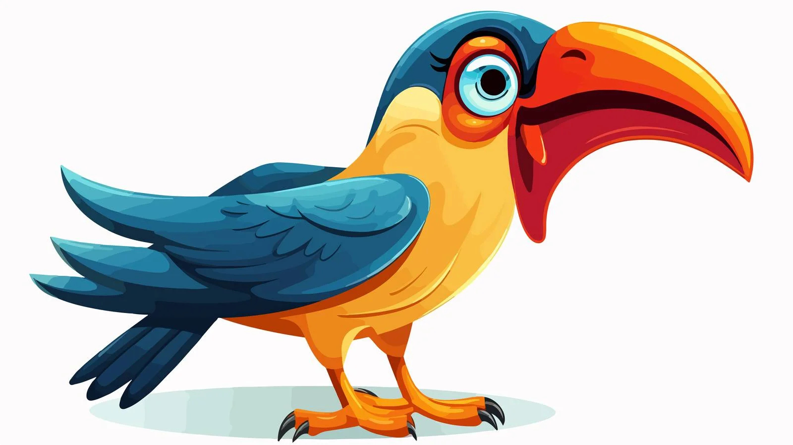 Vintage Cartoon Bird Illustration — free download from Dotvec