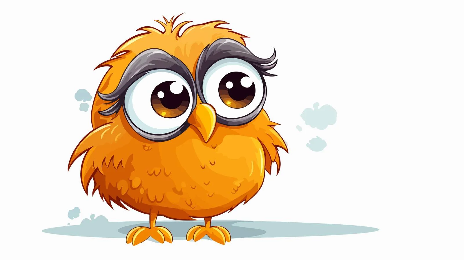 Retro Cartoon Bird with Thought Bubble — free download from Dotvec