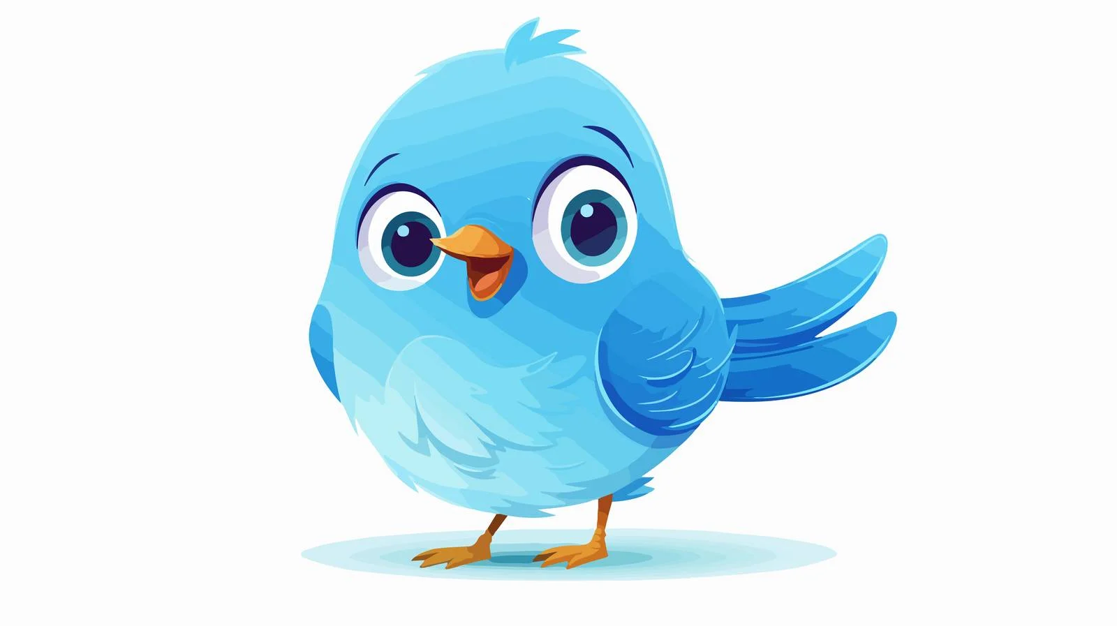 Vintage Blue Bird Cartoon Vector Illustration — free download from Dotvec