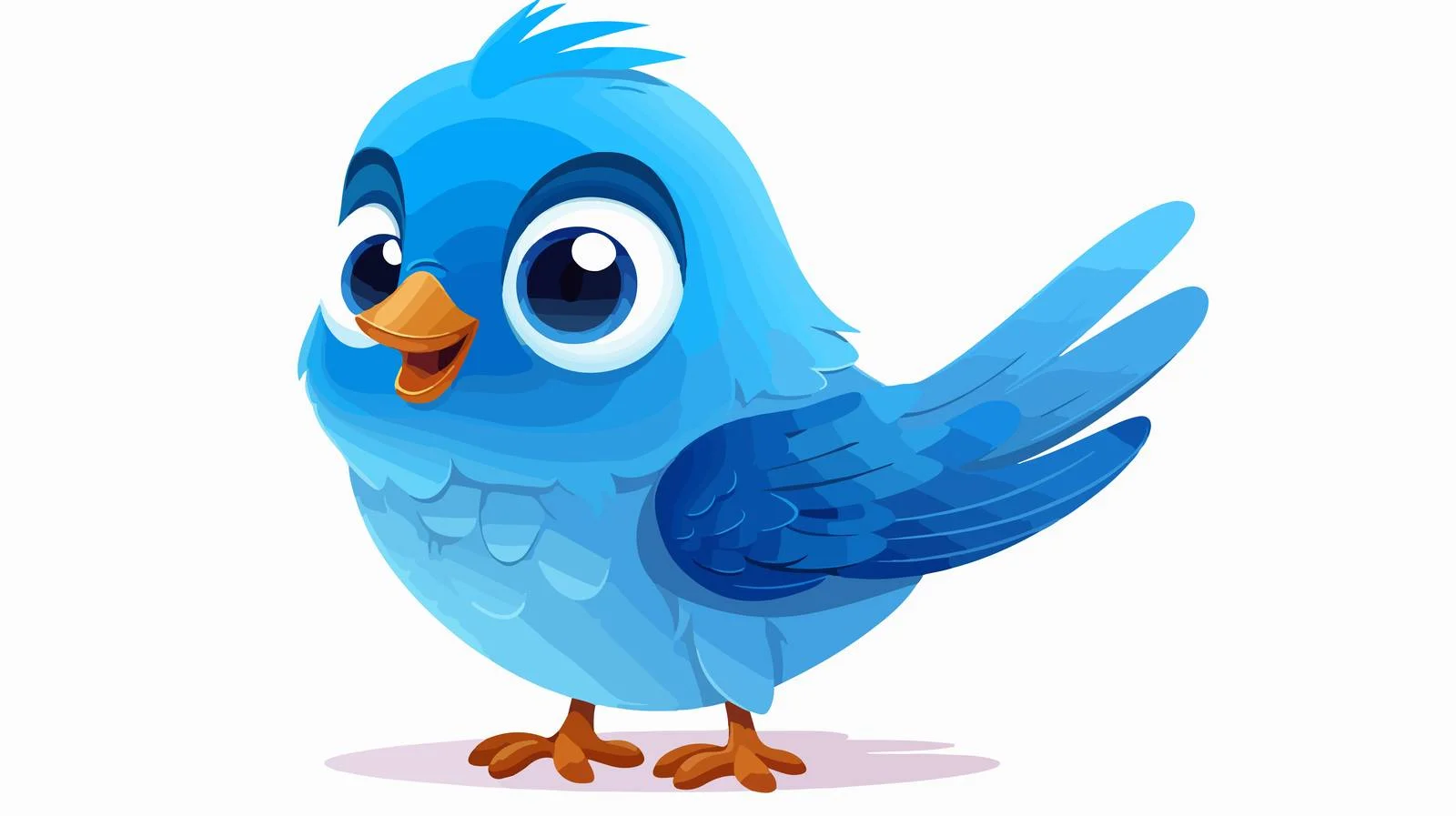 Vintage Blue Bird Vector Illustration — free download from Dotvec