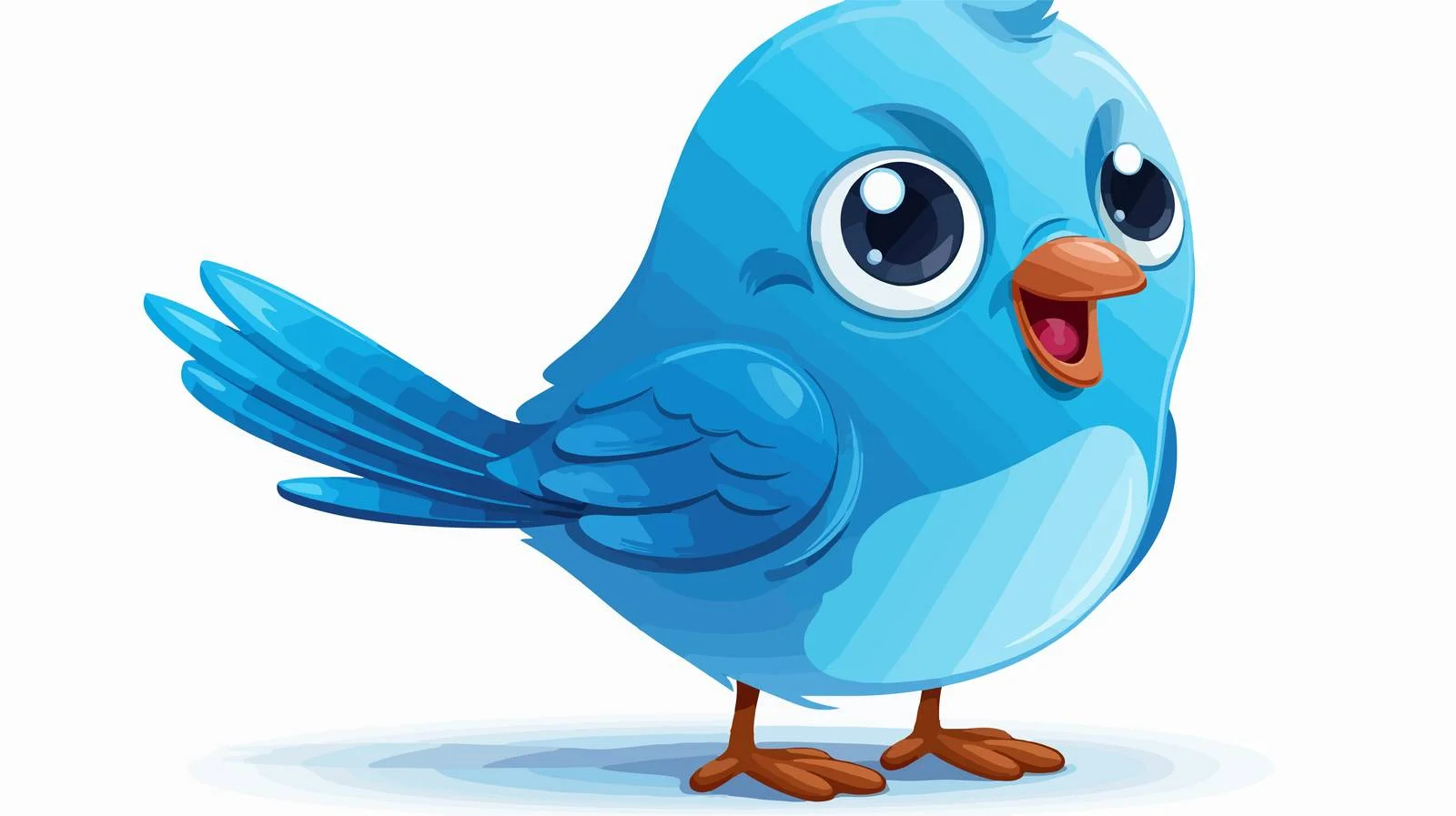 Retro Cartoon Bluebird Vector Illustration — free download from Dotvec