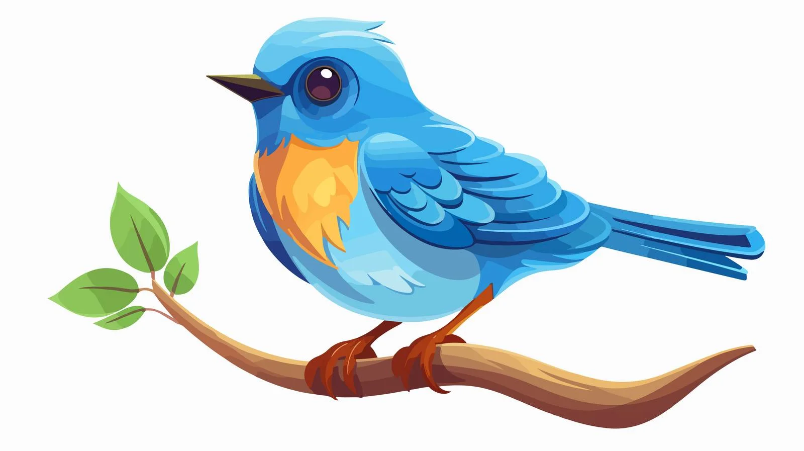 Vintage Bluebird Cartoon Vector Illustration – free bluebird image from Dotvec