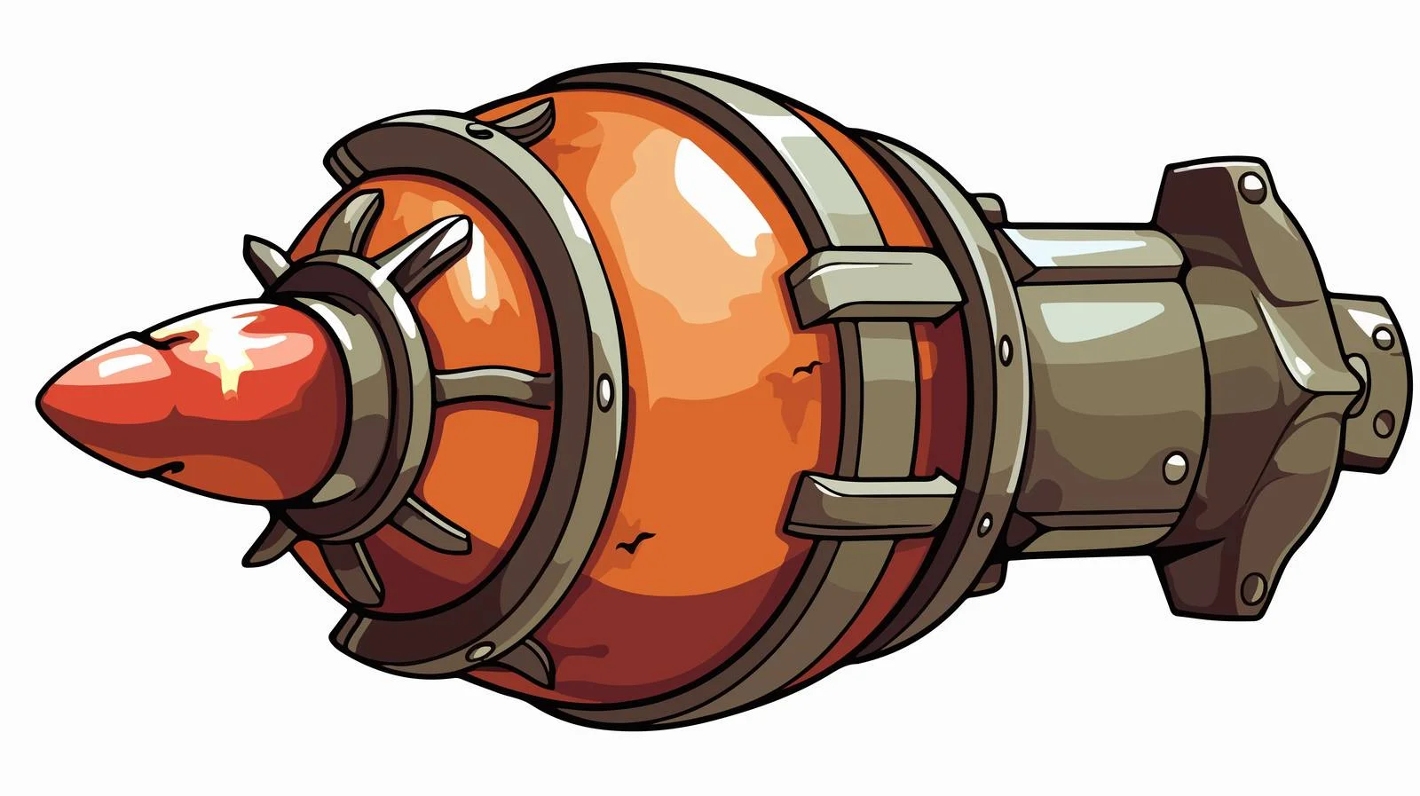 Vintage Cartoon Bomb Illustration — free download from Dotvec