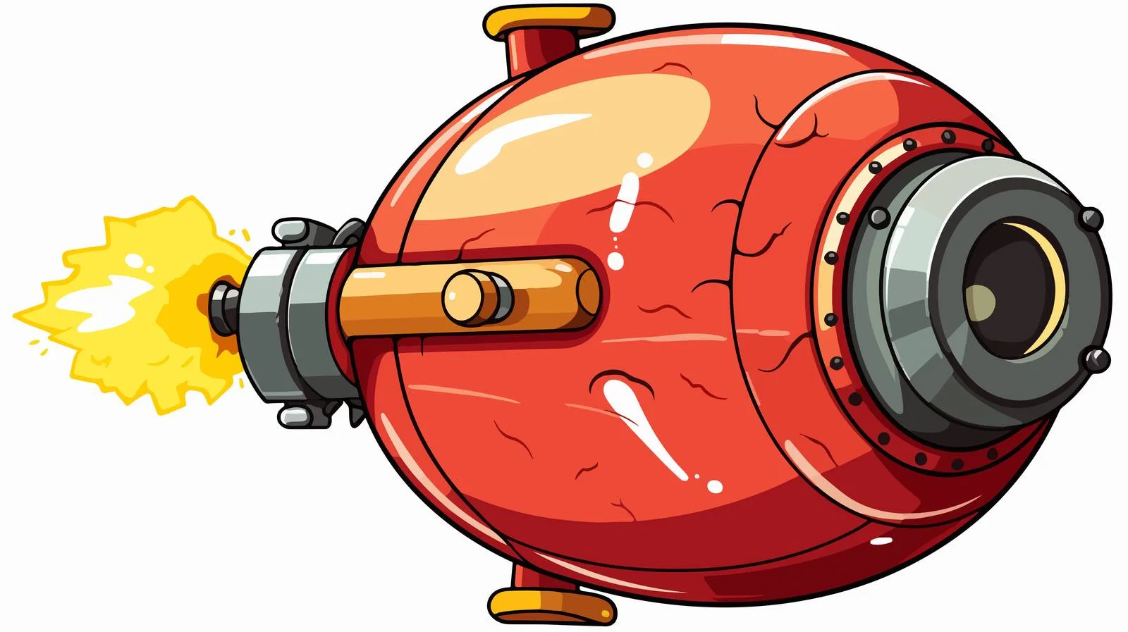 Retro Cartoon Bomb Illustration — free download from Dotvec